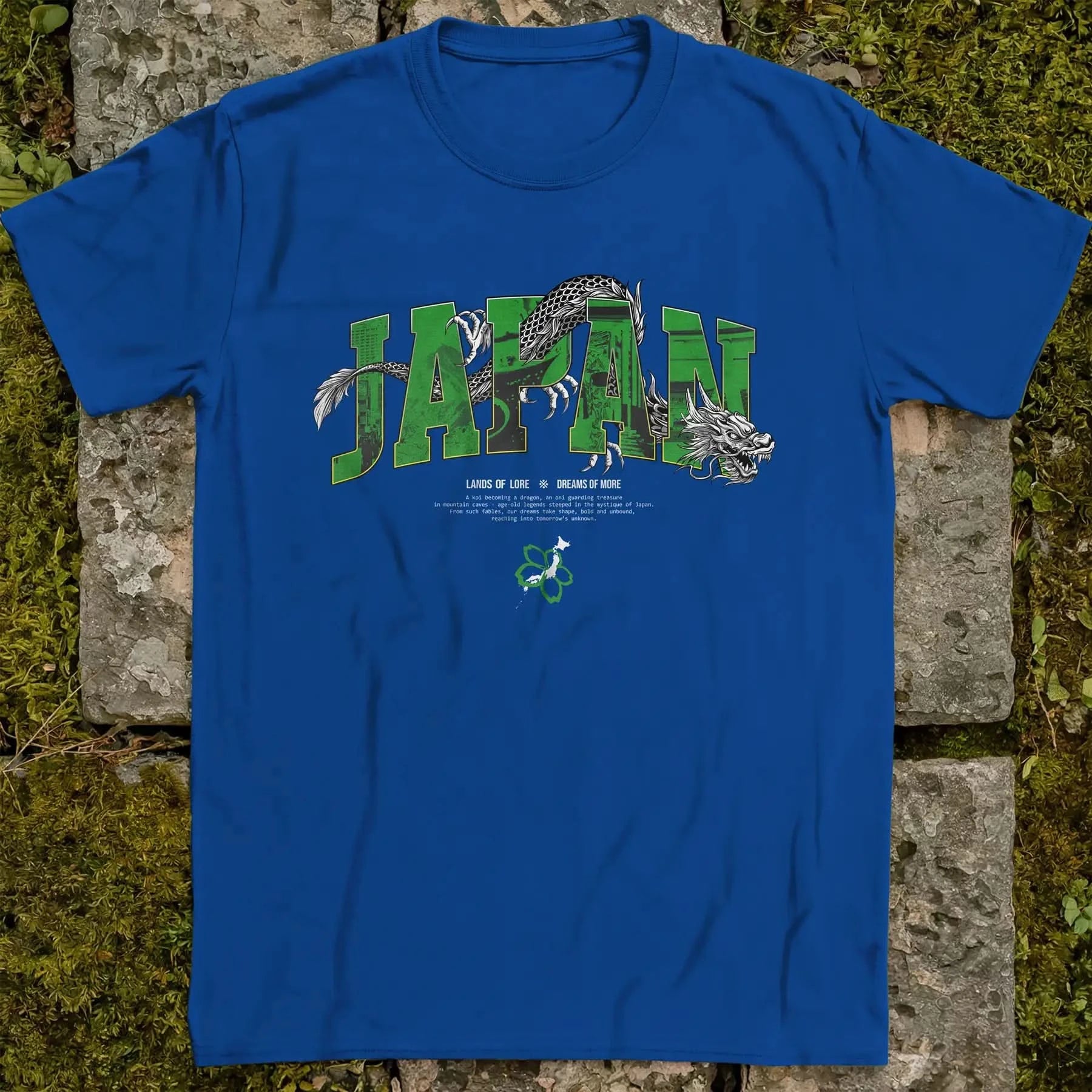 Japan Lands Of Lore Green ❀ T-shirt
