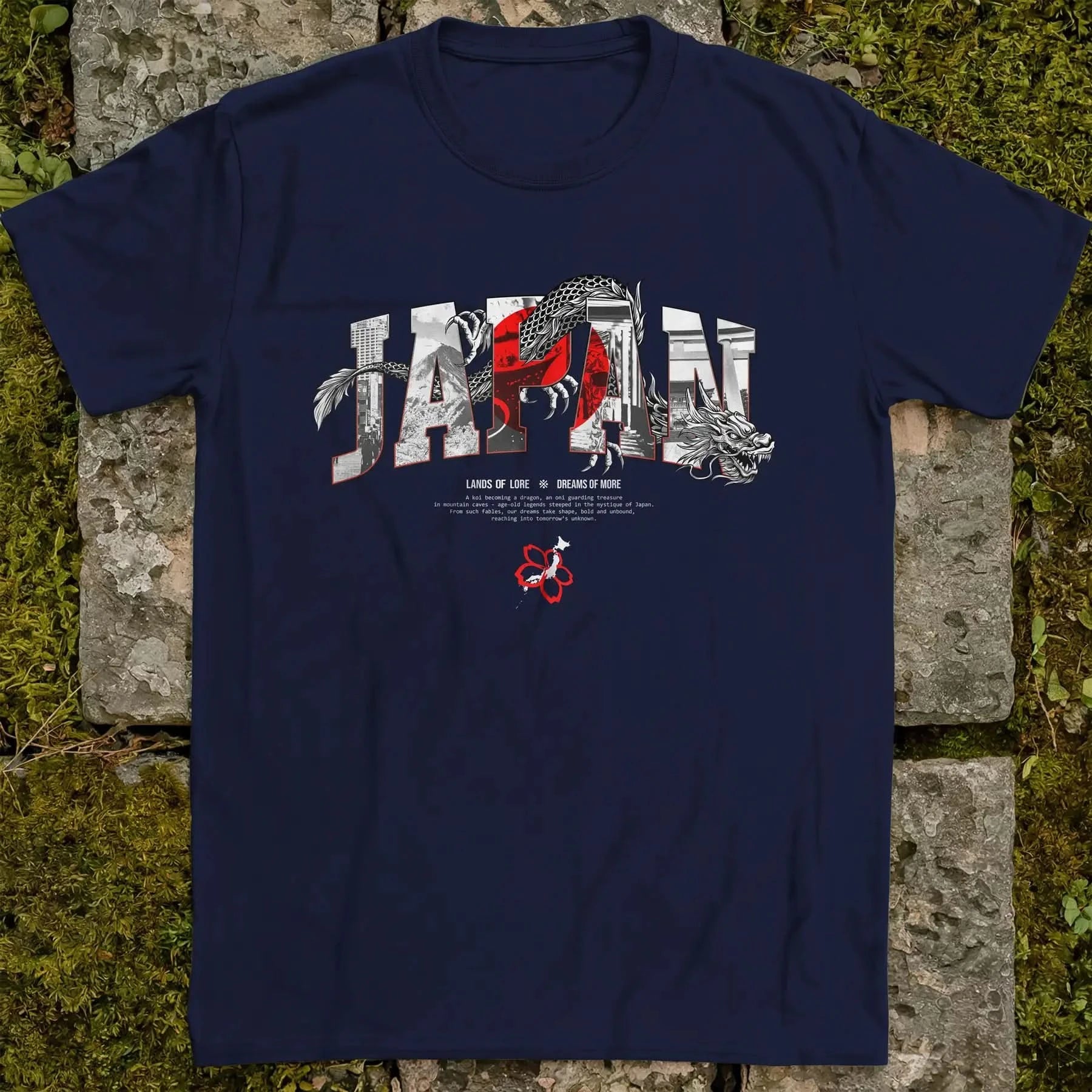 Japan Lands Of Lore Flag ❀ T-shirt
