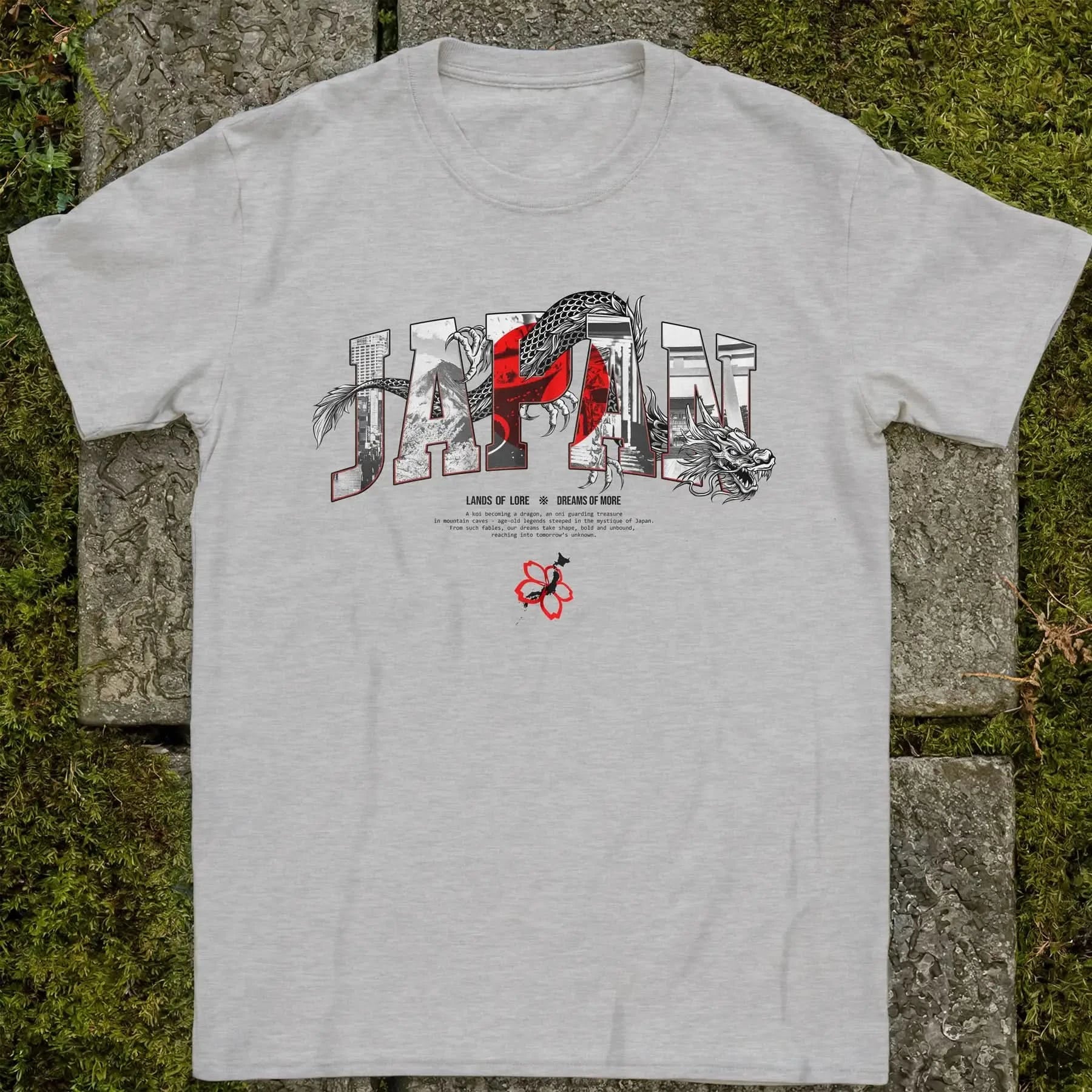Japan Lands Of Lore Flag ❀ T-shirt