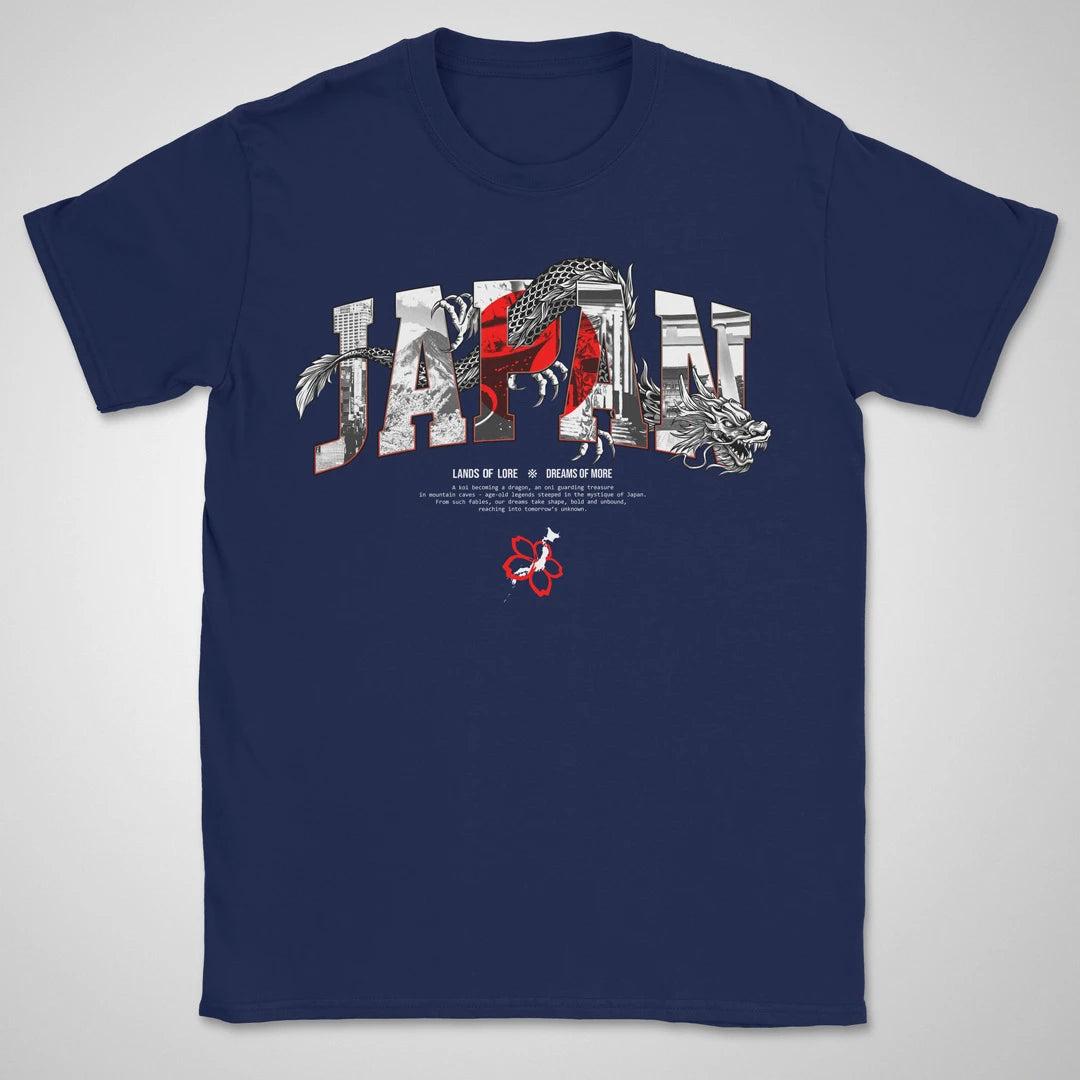 Japan Lands Of Lore Flag ❀ T-shirt