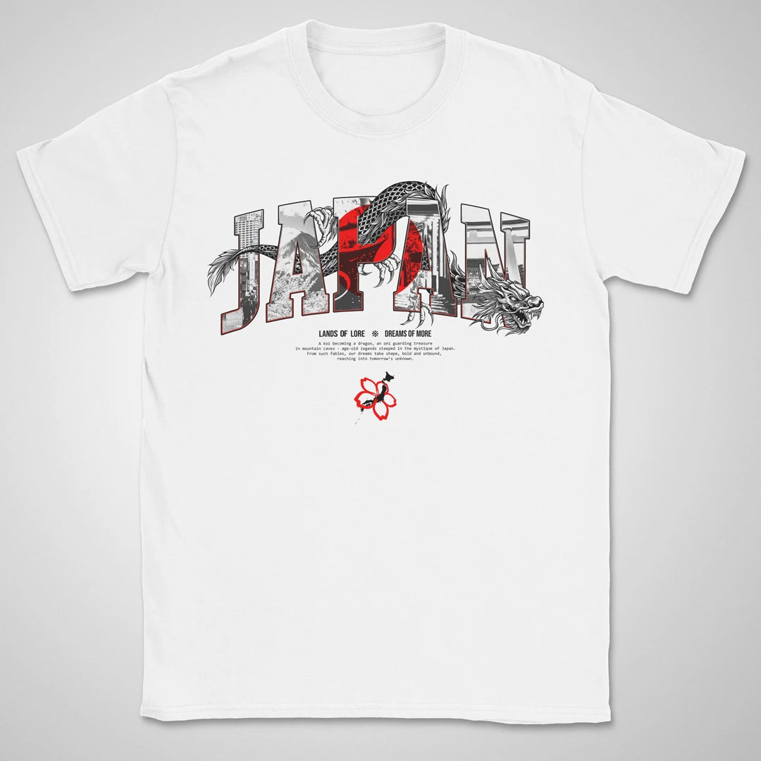Japan Lands Of Lore Flag ❀ T-shirt