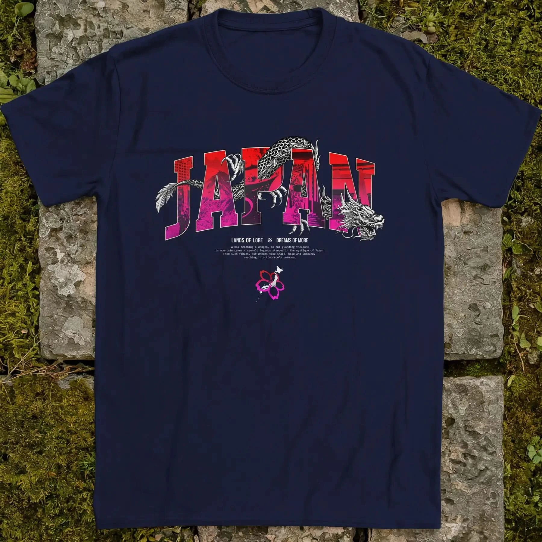 Japan Lands Of Lore Red Grad ❀ T-shirt