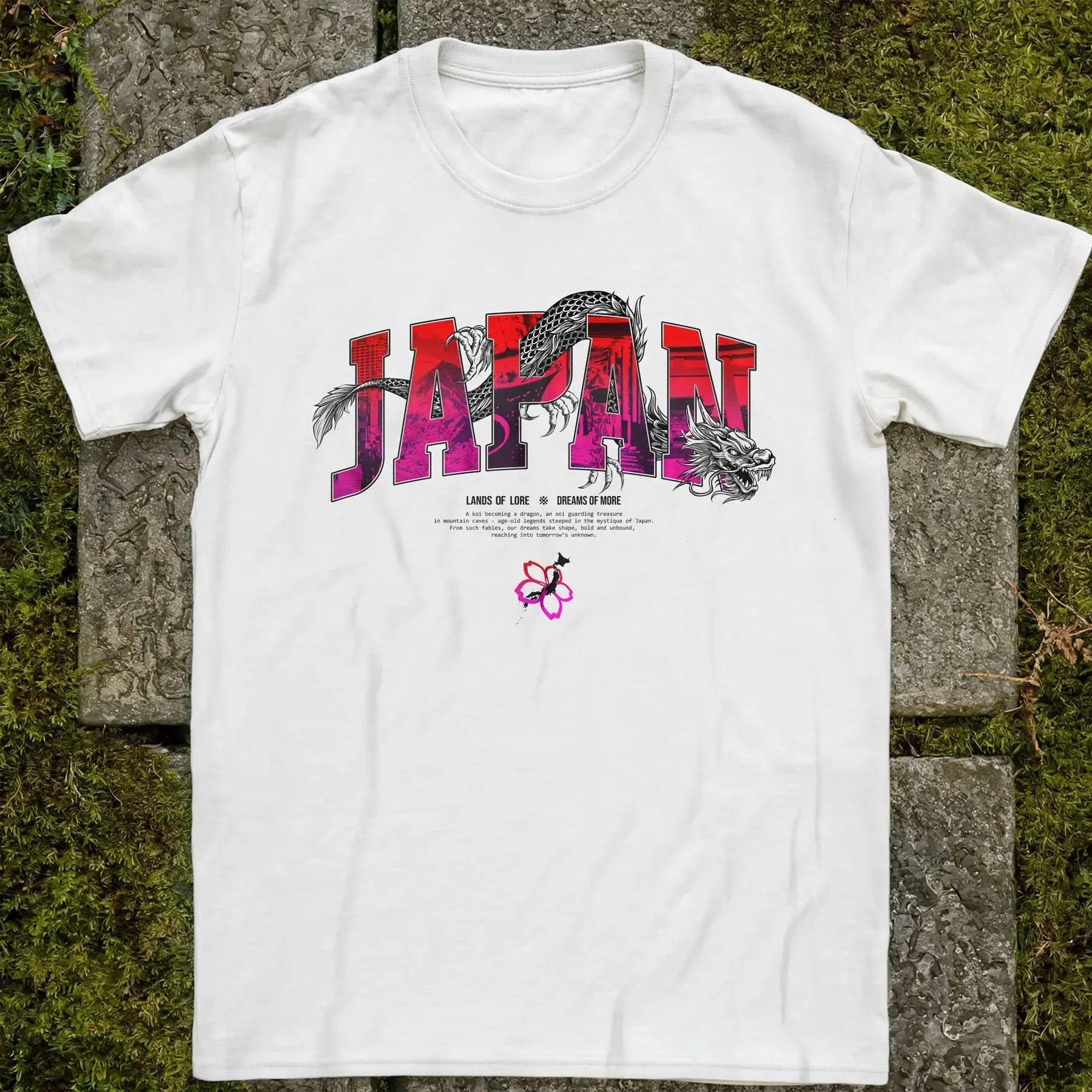 Japan Lands Of Lore Red Grad ❀ T-shirt