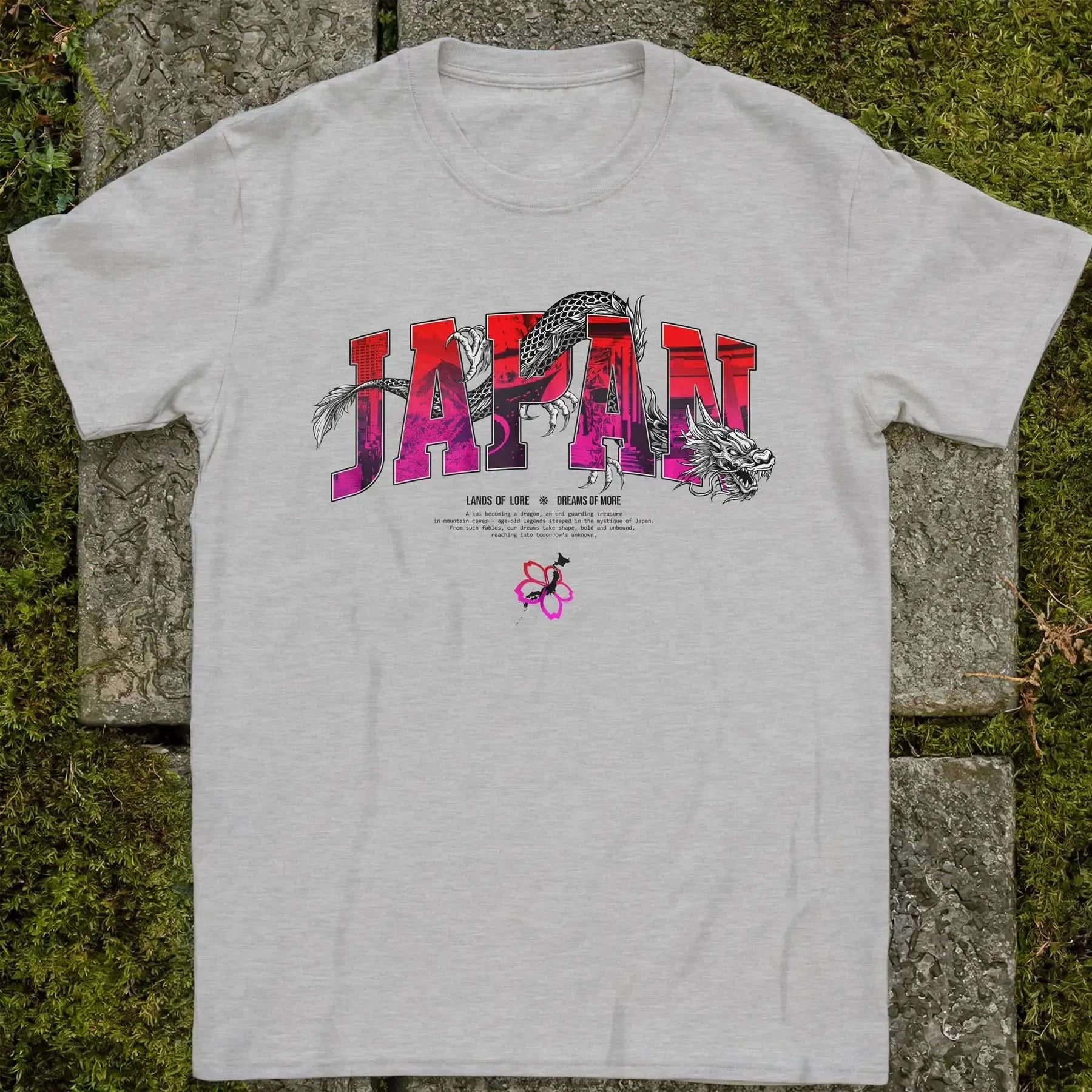 Japan Lands Of Lore Red Grad ❀ T-shirt