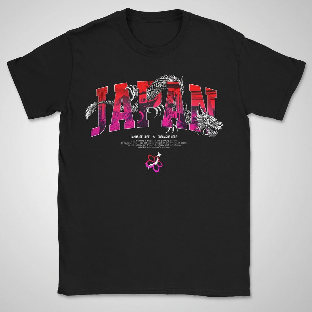 Japan Lands Of Lore Red Grad ❀ T-shirt