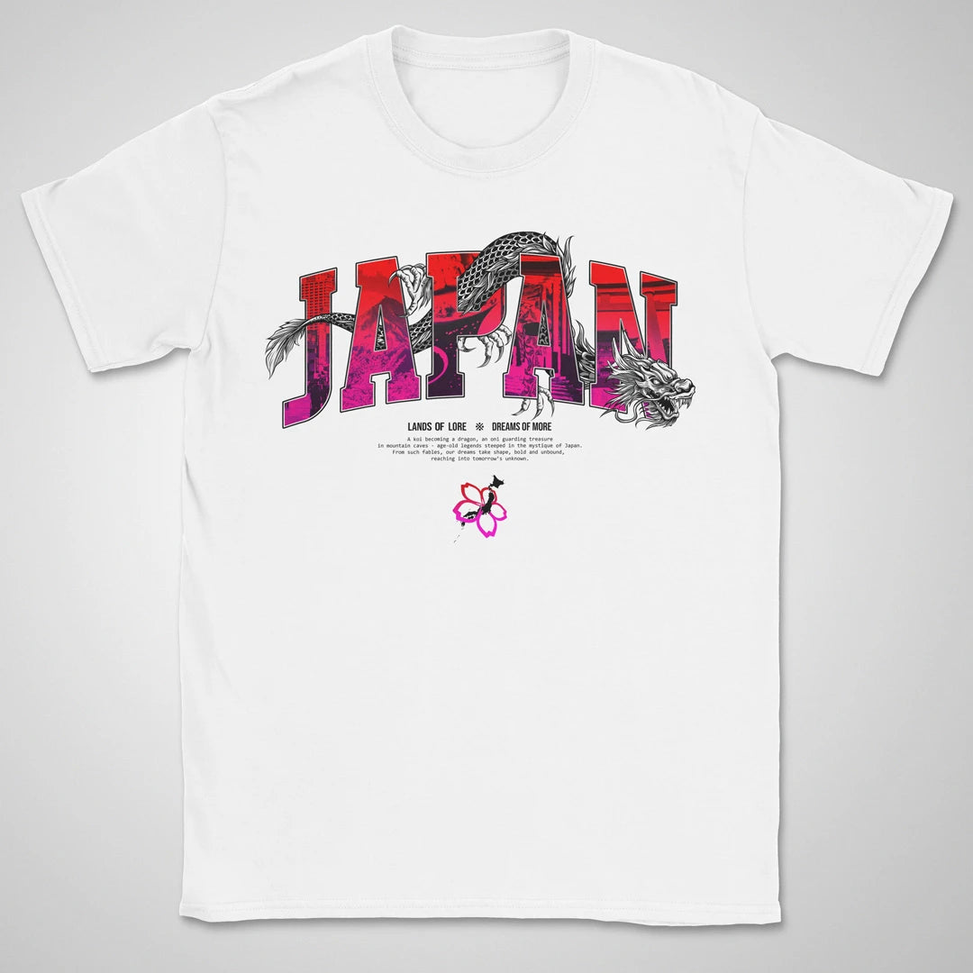 Japan Lands Of Lore Red Grad ❀ T-shirt