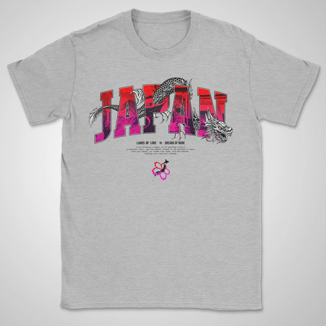 Japan Lands Of Lore Red Grad ❀ T-shirt