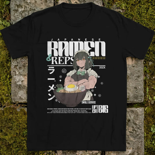 Ramen & Repetitions | front print ❀ T-shirt