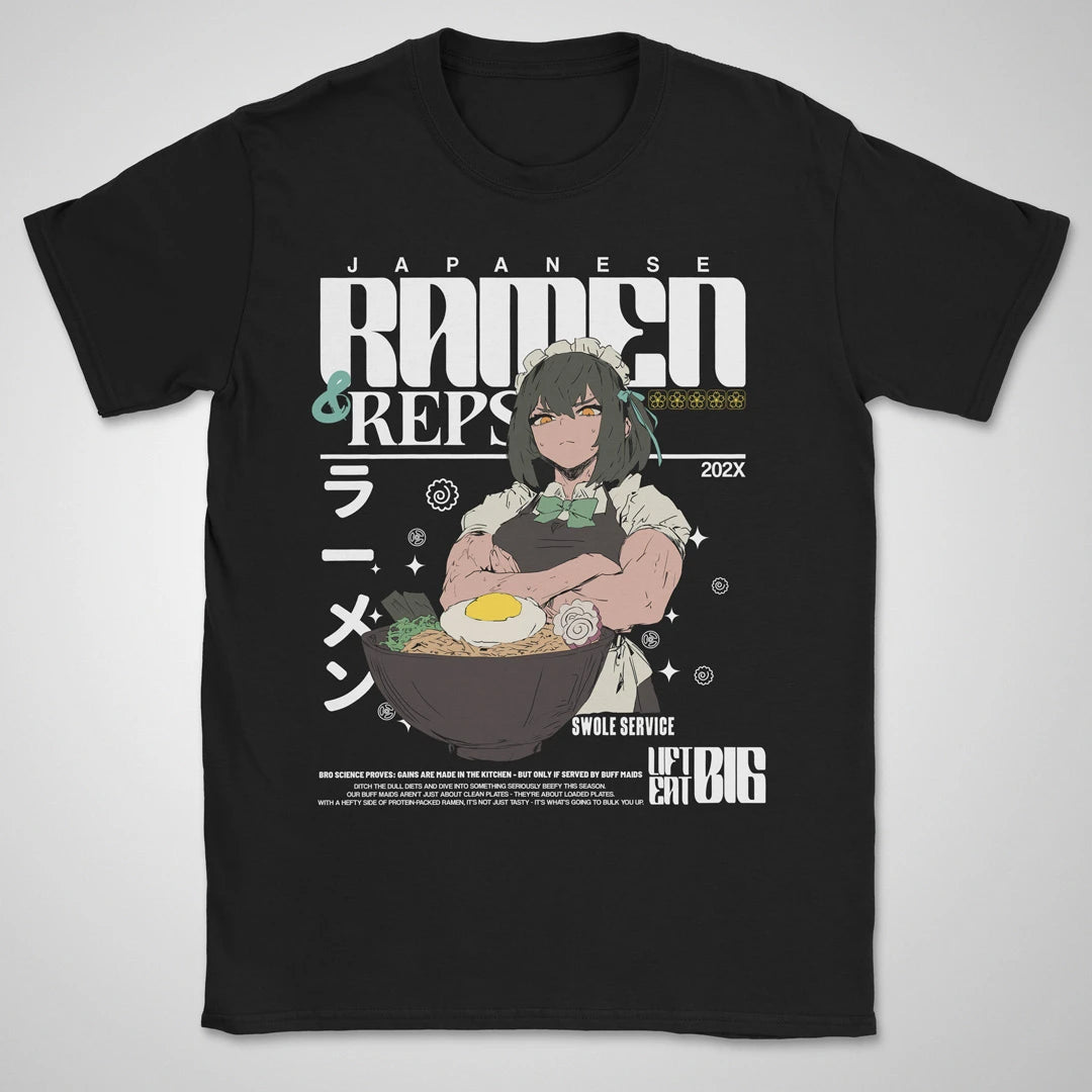 Ramen & Repetitions | front print ❀ T-shirt