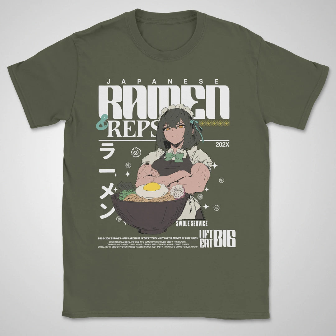 Ramen & Repetitions | front print ❀ T-shirt