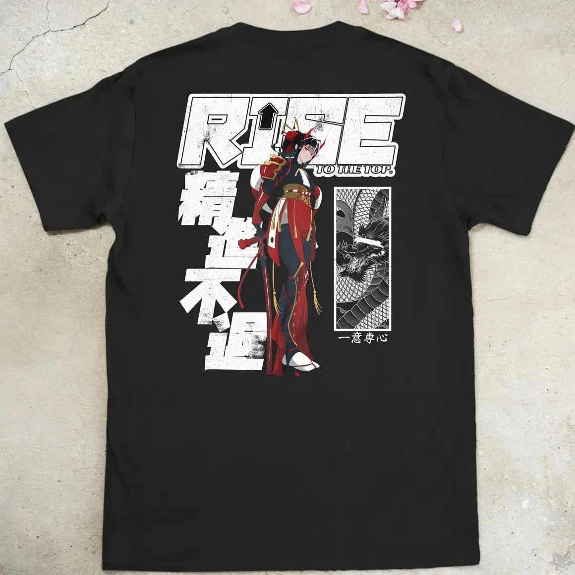 RISE TO THE TOP Gen1 | back print ❀ T-shirt