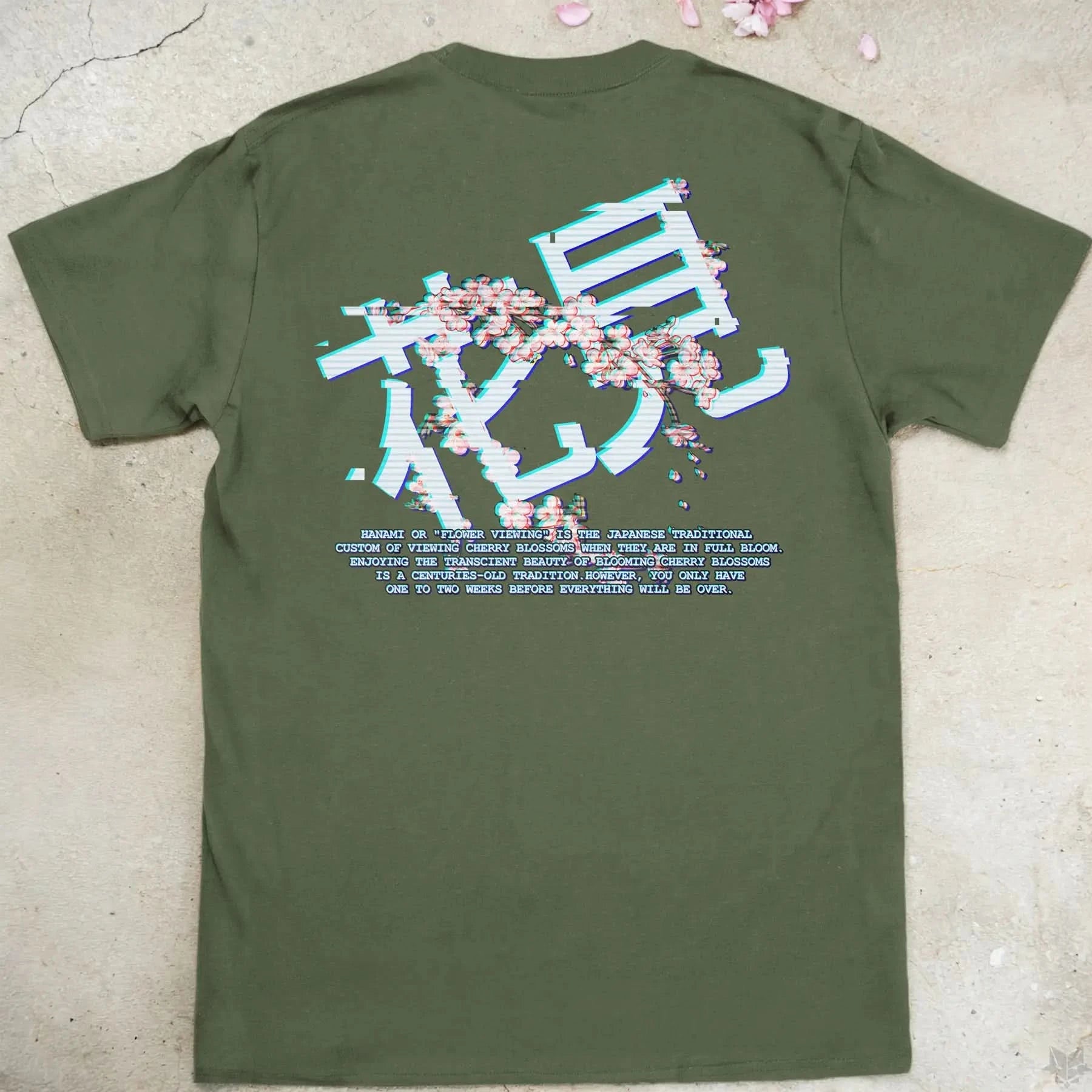 Sakura Glitch | back print ❀ T-shirt
