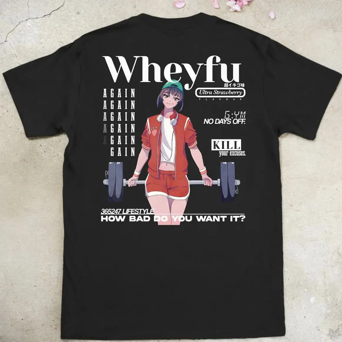 Wheyfu Ultra Strawberry Gen2 | back print ❀ T-shirt
