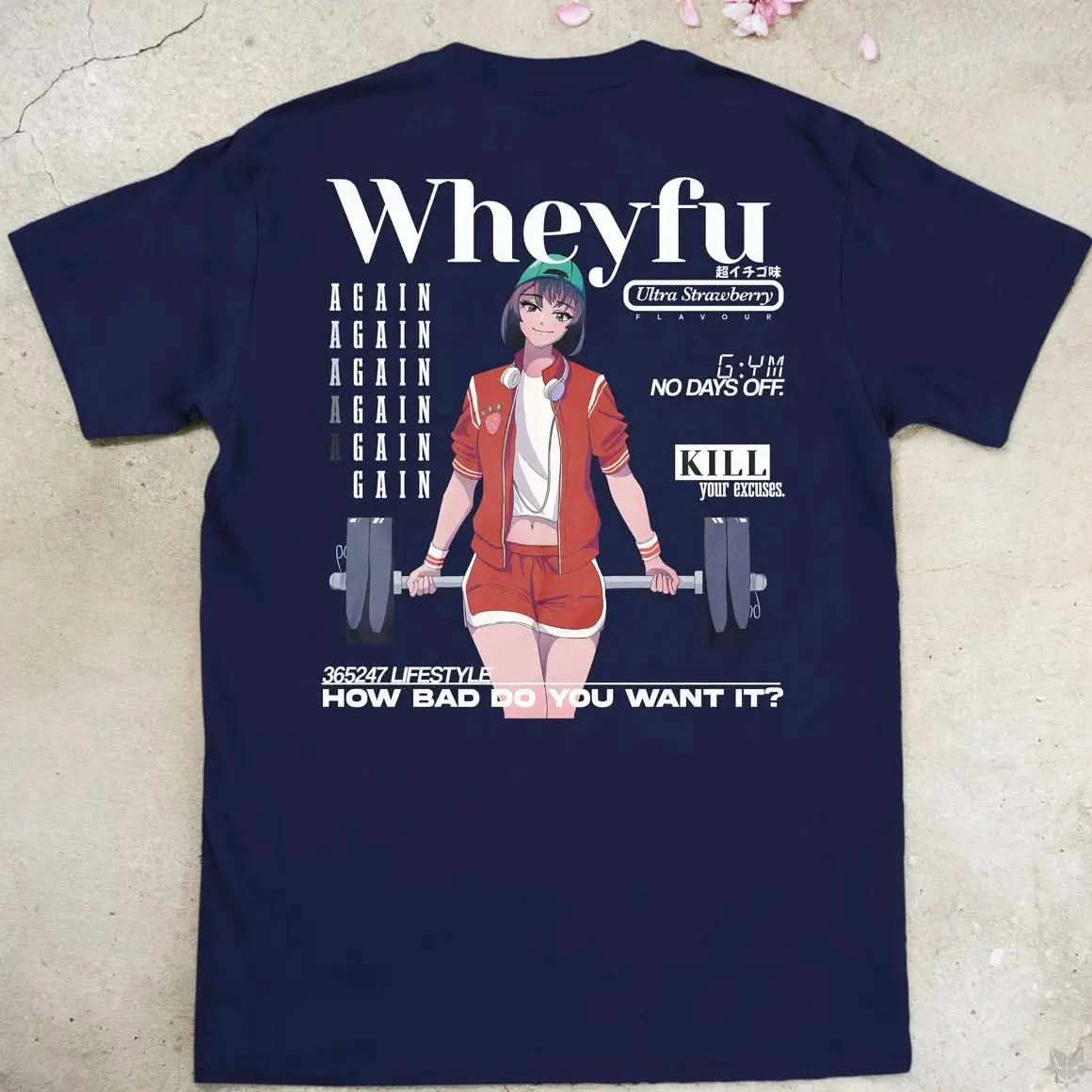 Wheyfu Ultra Strawberry Gen2 | back print ❀ T-shirt