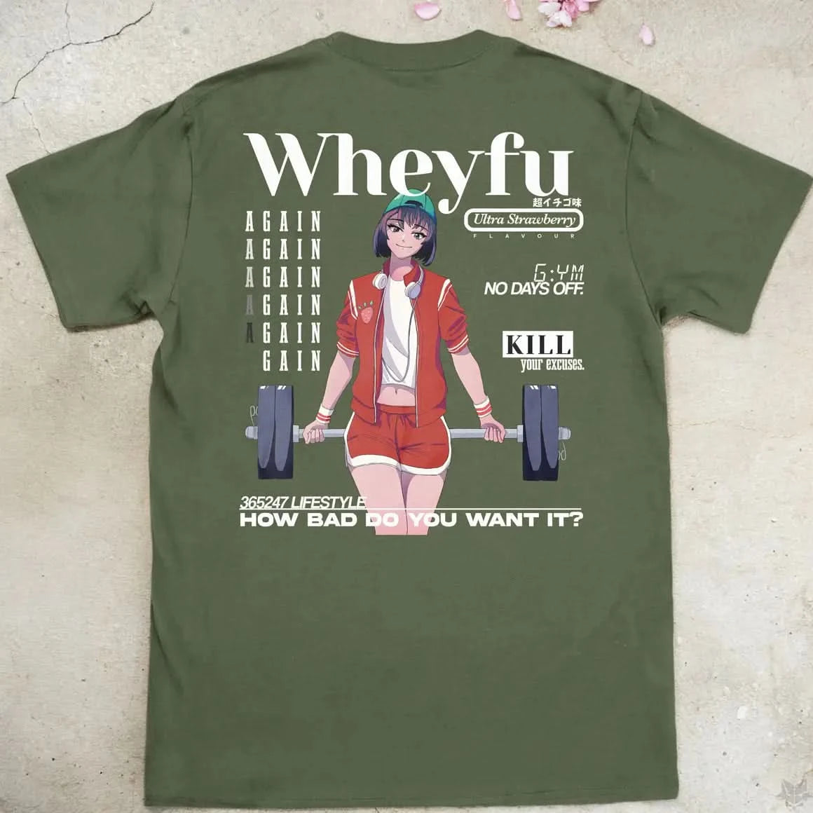Wheyfu Ultra Strawberry Gen2 | back print ❀ T-shirt