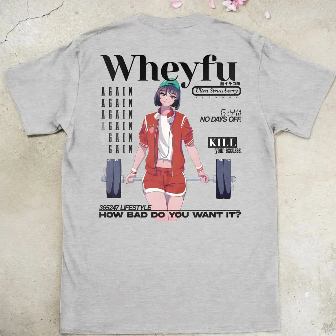 Wheyfu Ultra Strawberry Gen2 | back print ❀ T-shirt