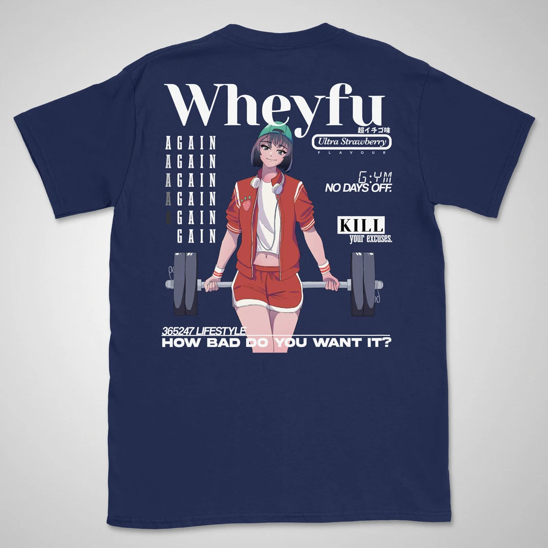 Wheyfu Ultra Strawberry Gen2 | back print ❀ T-shirt