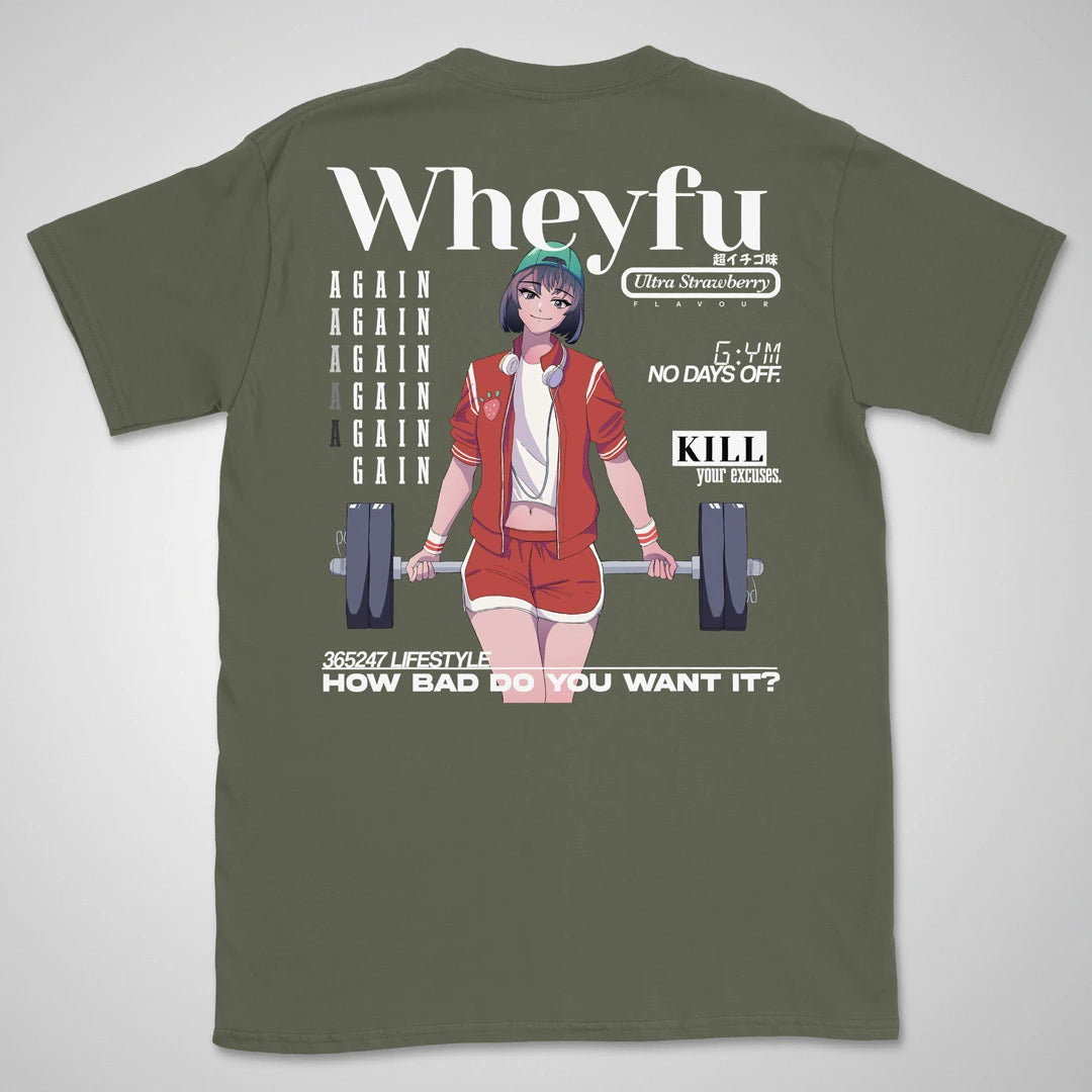 Wheyfu Ultra Strawberry Gen2 | back print ❀ T-shirt