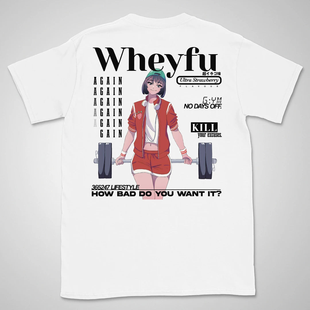 Wheyfu Ultra Strawberry Gen2 | back print ❀ T-shirt