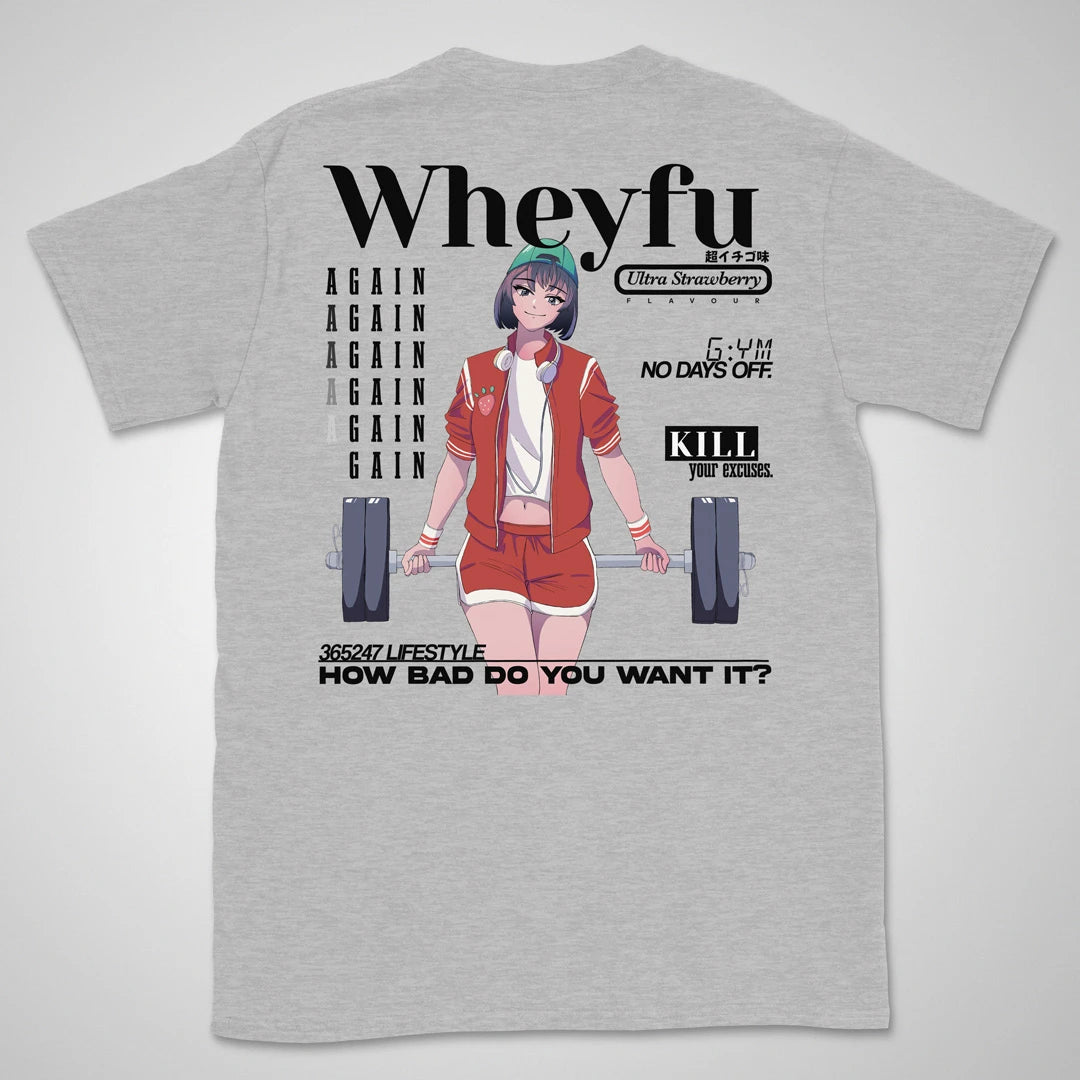 Wheyfu Ultra Strawberry Gen2 | back print ❀ T-shirt