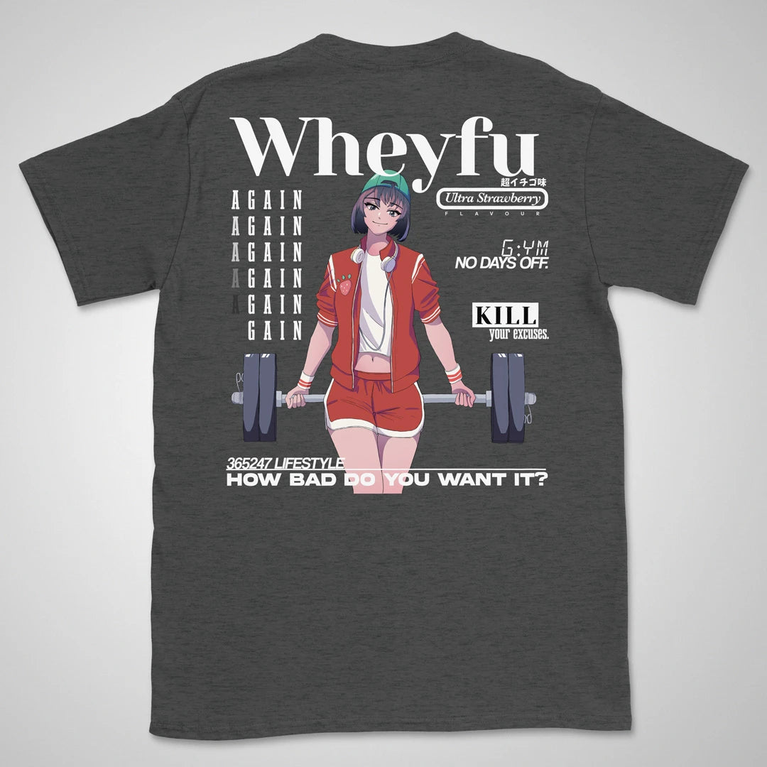 Wheyfu Ultra Strawberry Gen2 | back print ❀ T-shirt