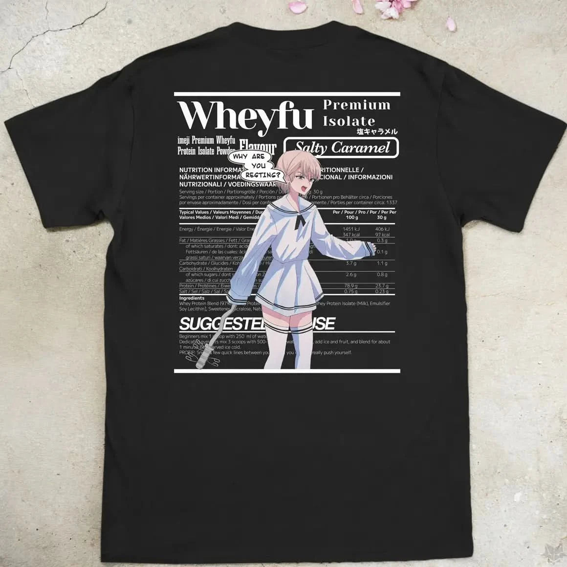 Wheyfu Salty Caramel Gen1 | back print ❀ T-shirt