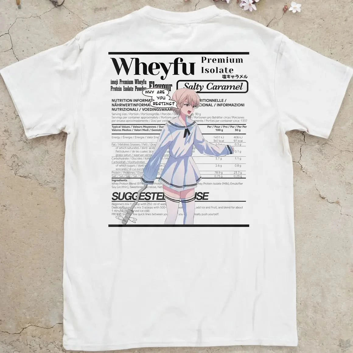 Wheyfu Salty Caramel Gen1 | back print ❀ T-shirt