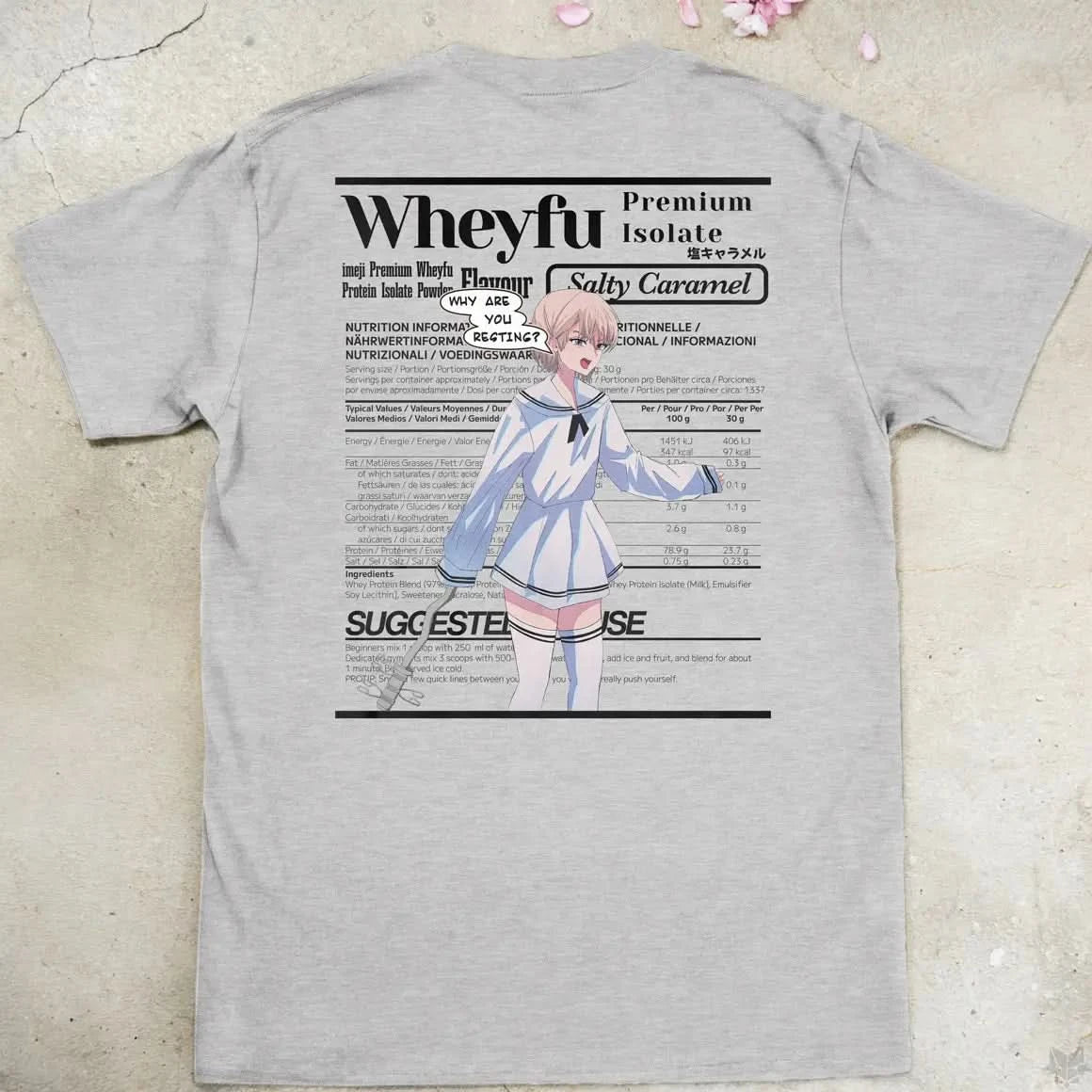 Wheyfu Salty Caramel Gen1 | back print ❀ T-shirt
