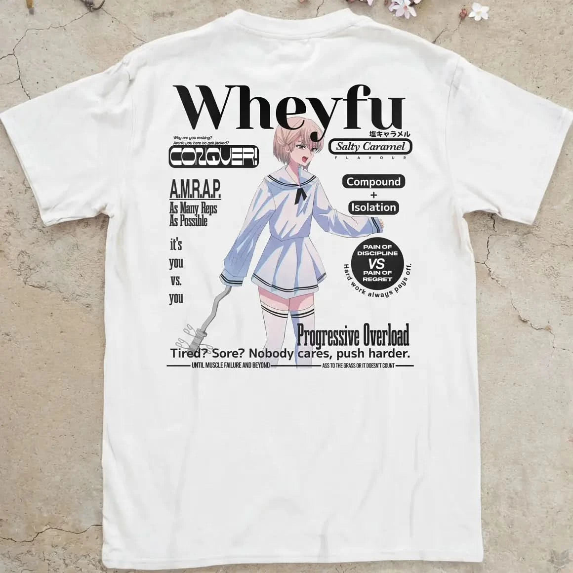 Wheyfu Salty Caramel Gen2 | back print ❀ T-shirt