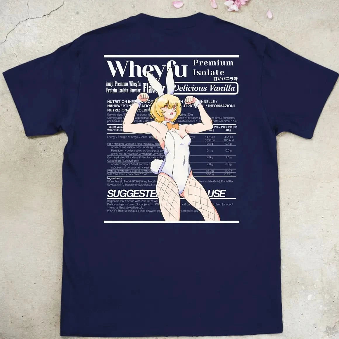 Wheyfu Delicious Vanilla | back print ❀ T-shirt