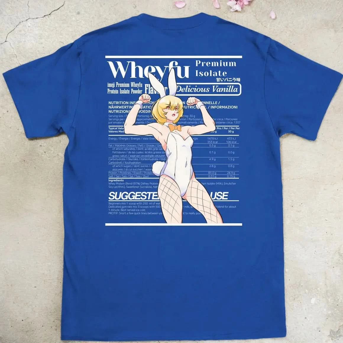 Wheyfu Delicious Vanilla | back print ❀ T-shirt