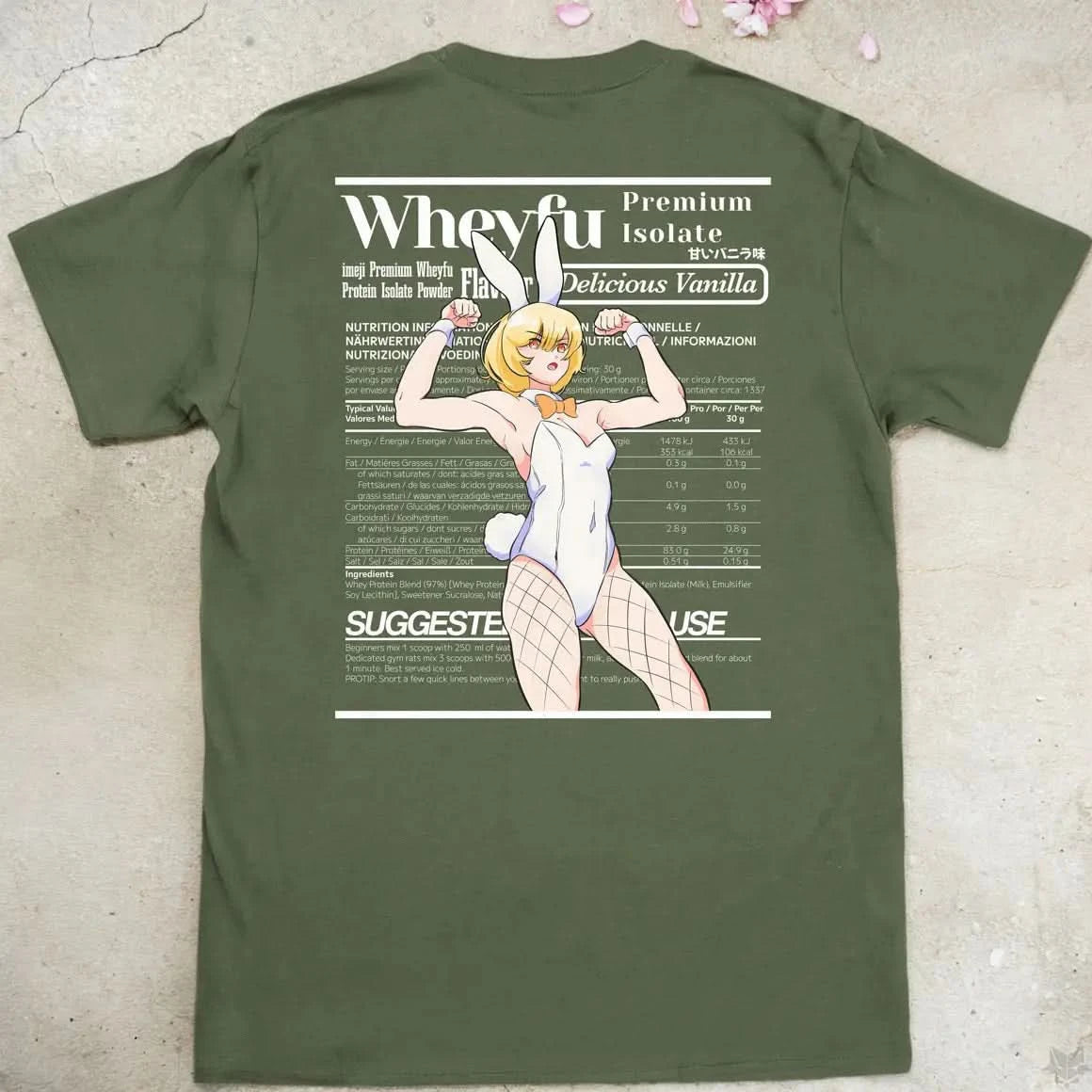 Wheyfu Delicious Vanilla | back print ❀ T-shirt