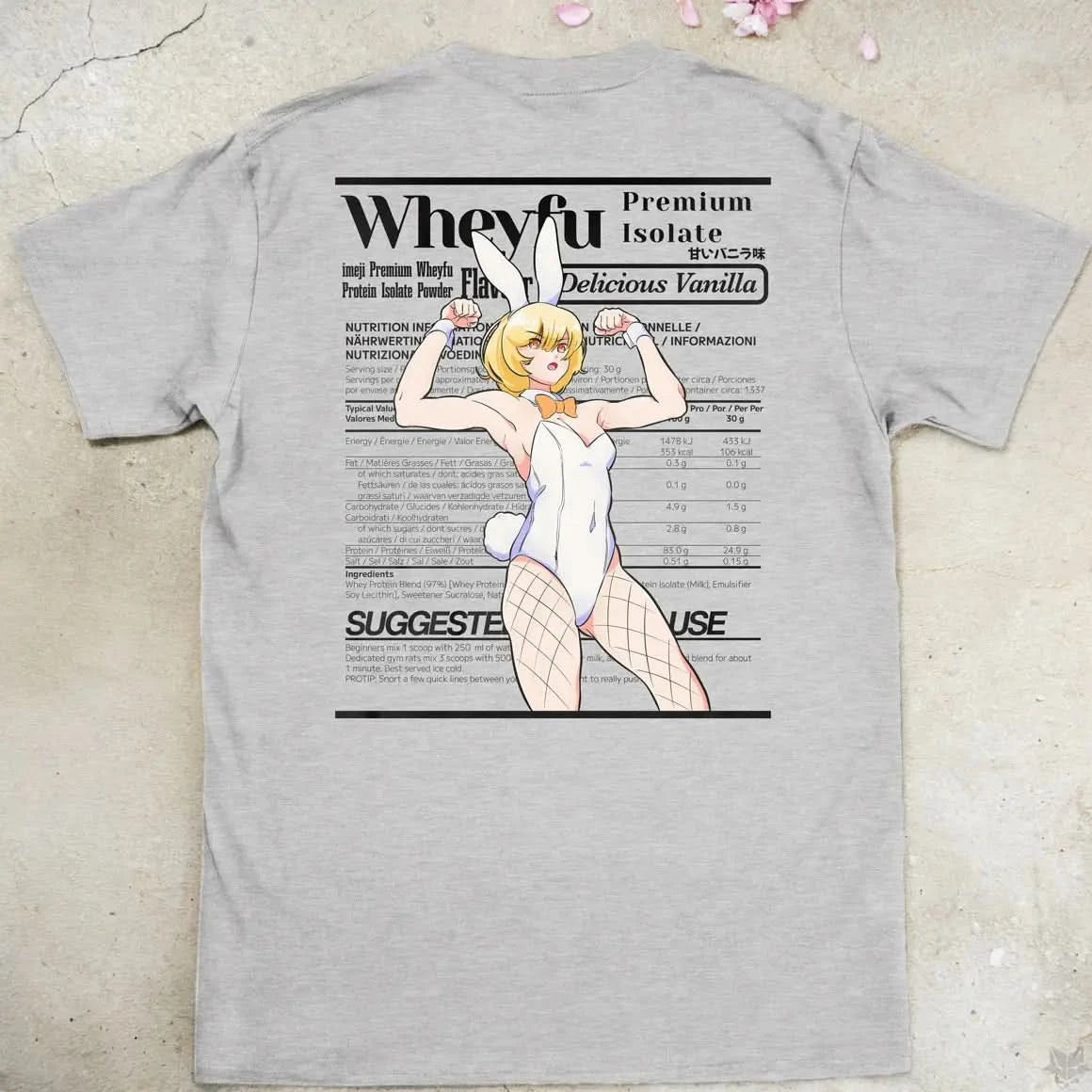 Wheyfu Delicious Vanilla | back print ❀ T-shirt