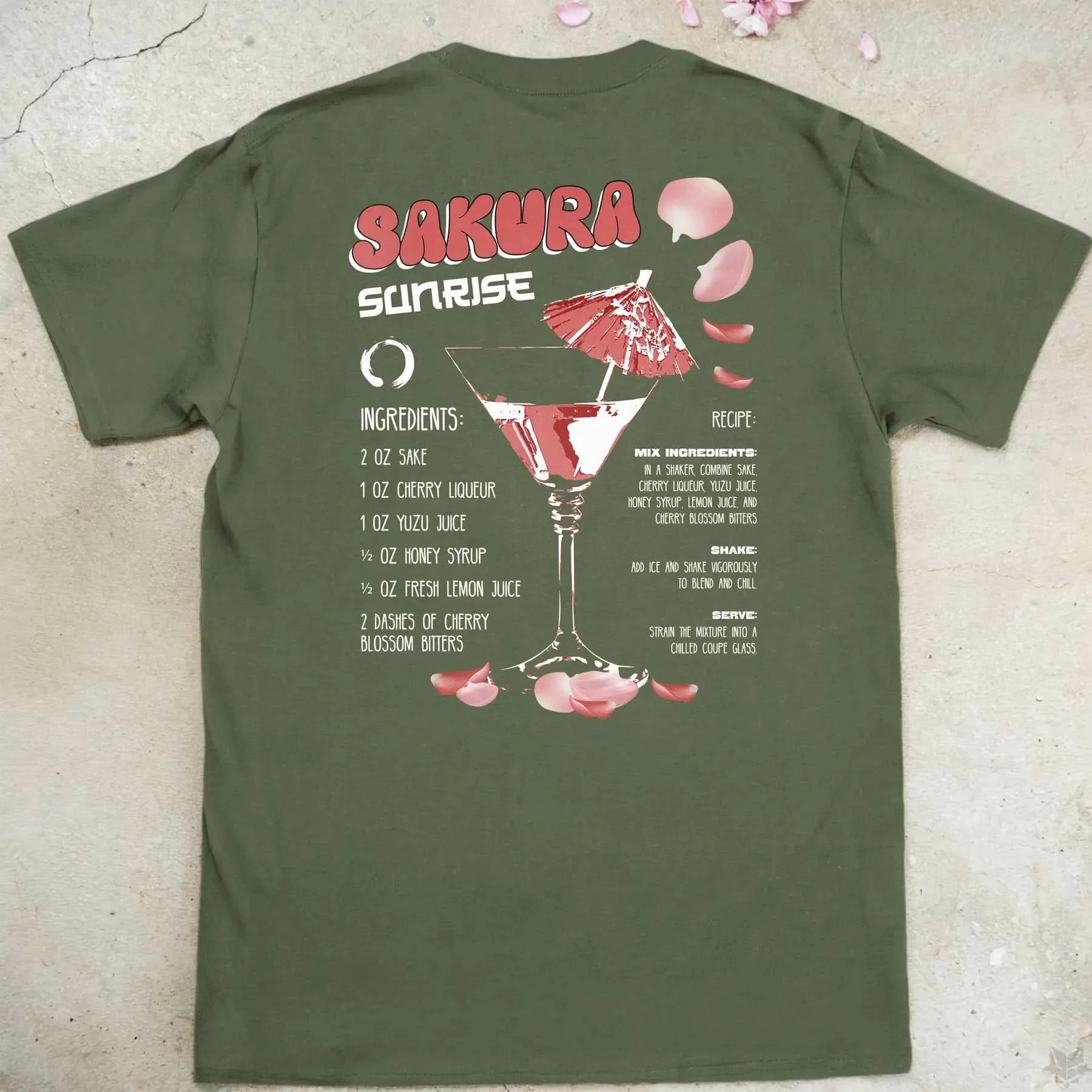 Sakura Sunrise | back print ❀ T-shirt