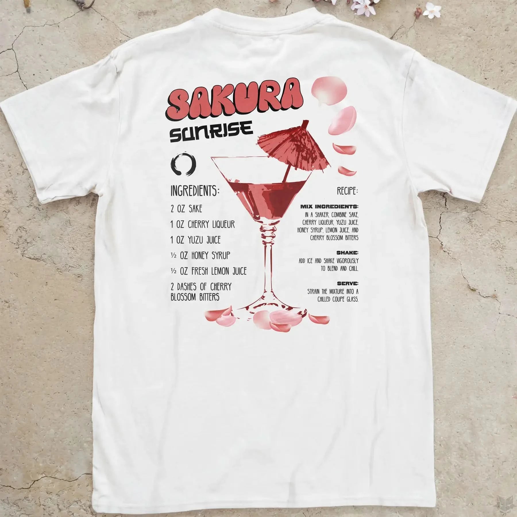 Sakura Sunrise | back print ❀ T-shirt
