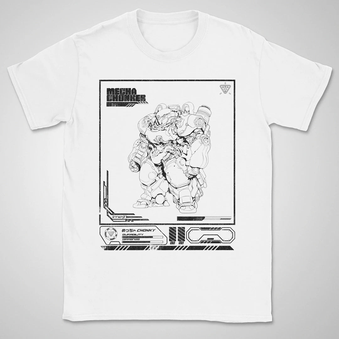 Mecha Chonker BW ❀ T-shirt