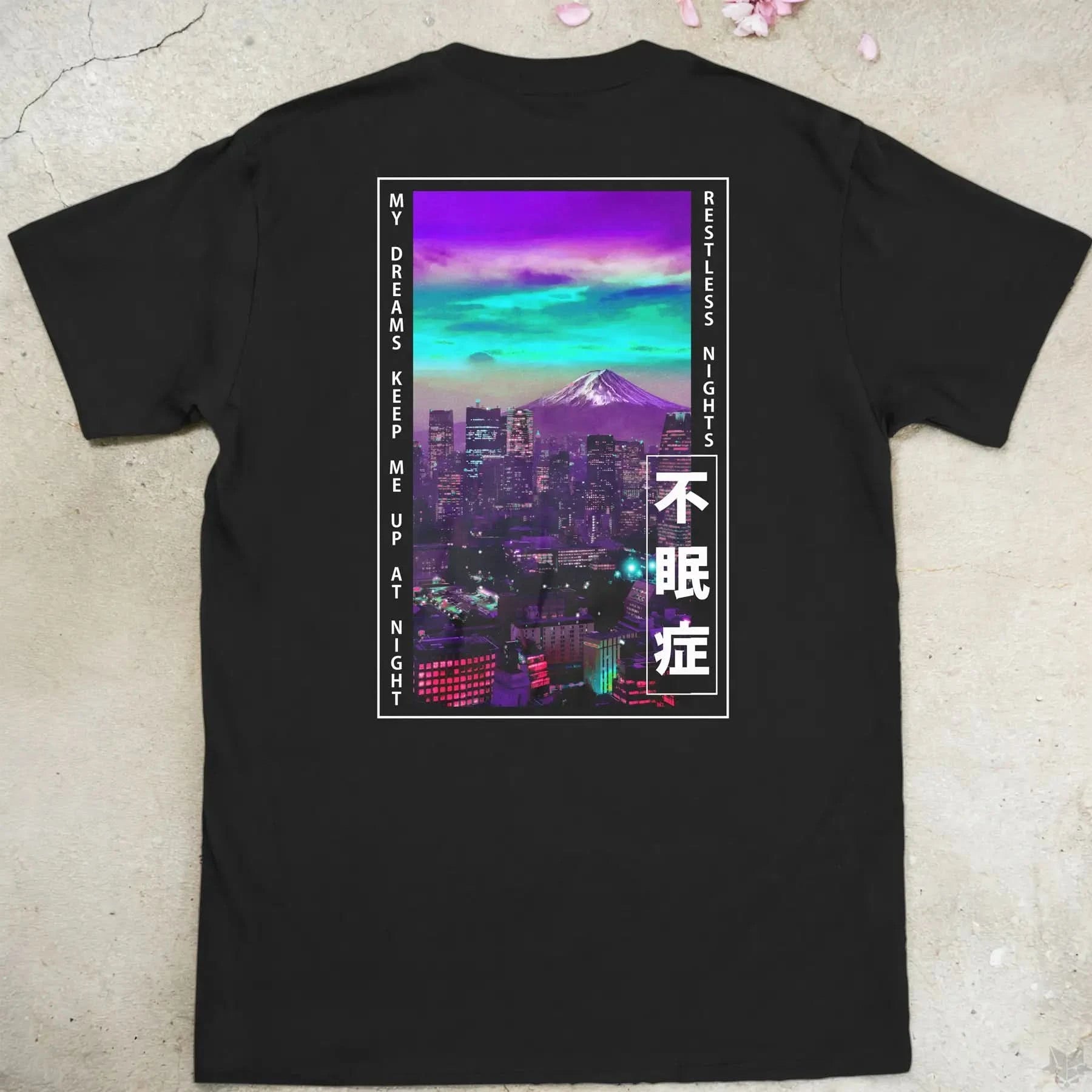 Restless Nights | back print ❀ T-shirt