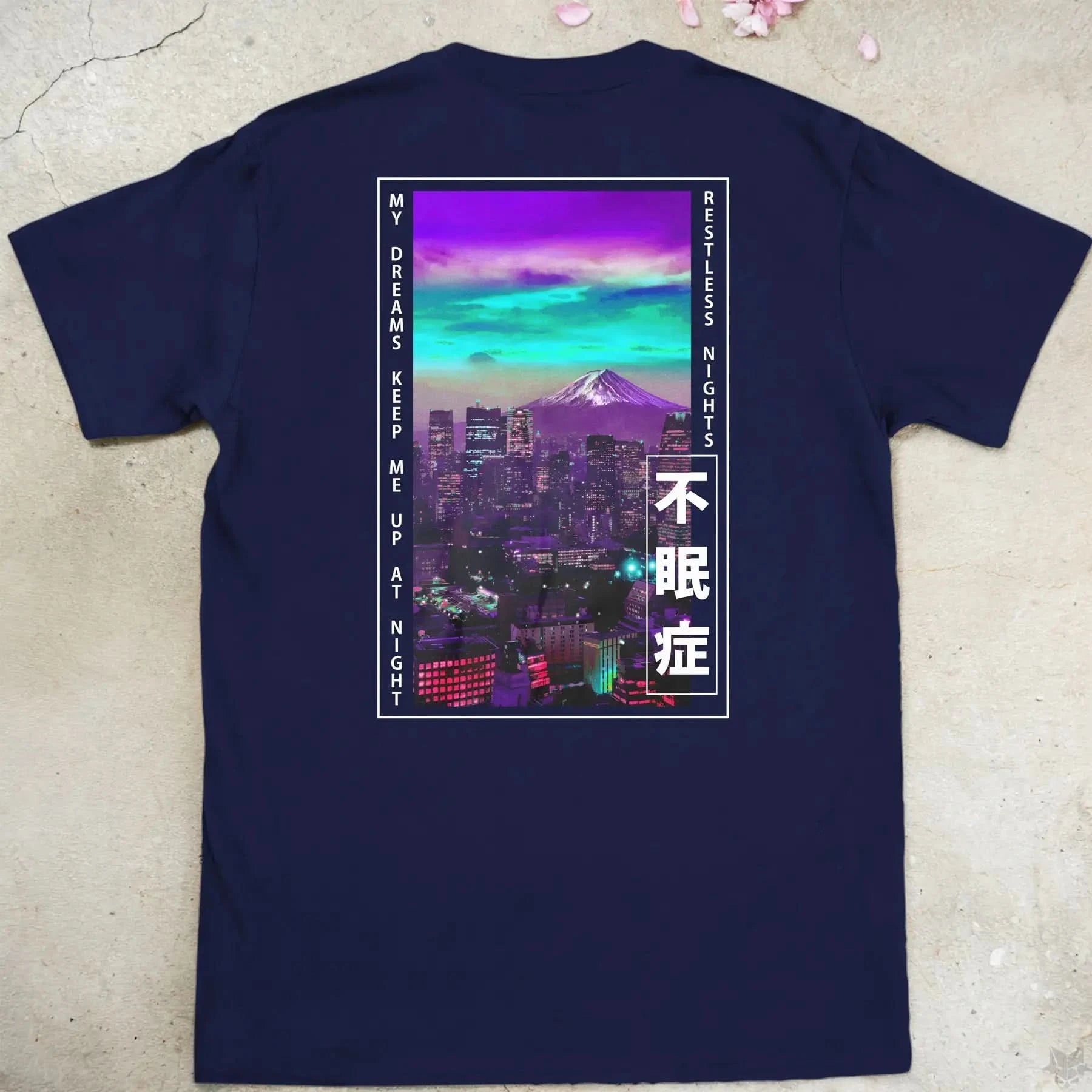 Restless Nights | back print ❀ T-shirt