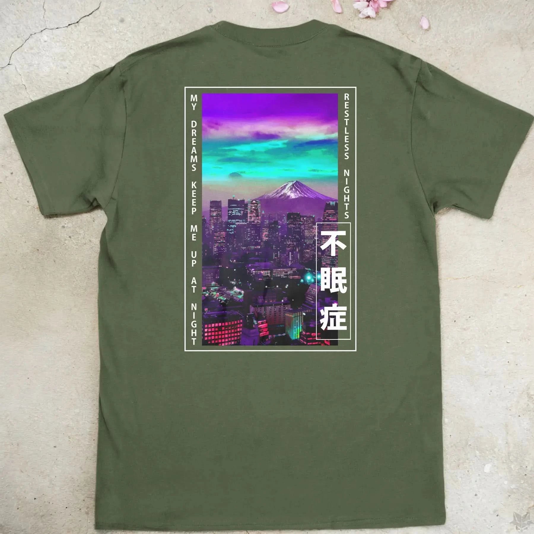 Restless Nights | back print ❀ T-shirt