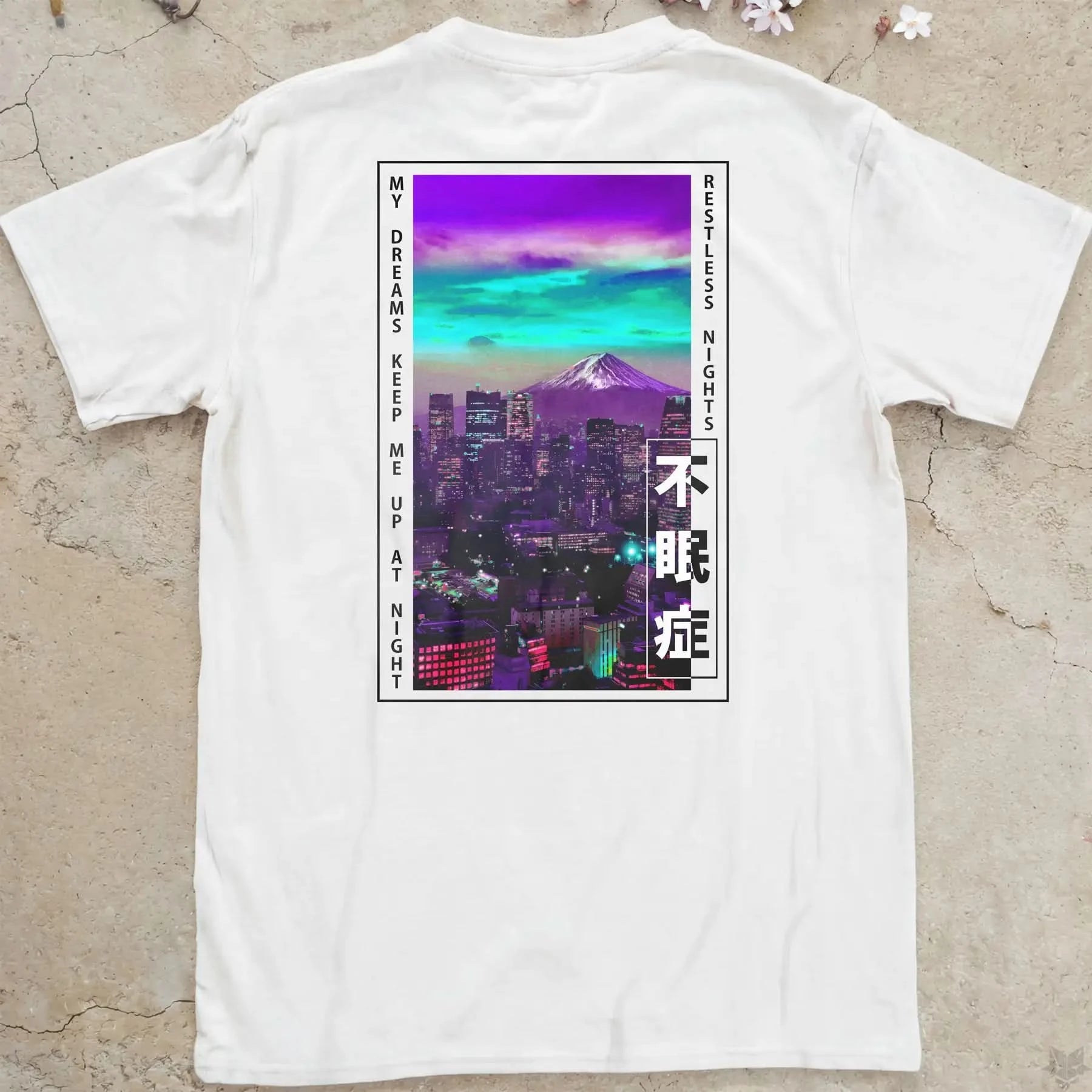 Restless Nights | back print ❀ T-shirt