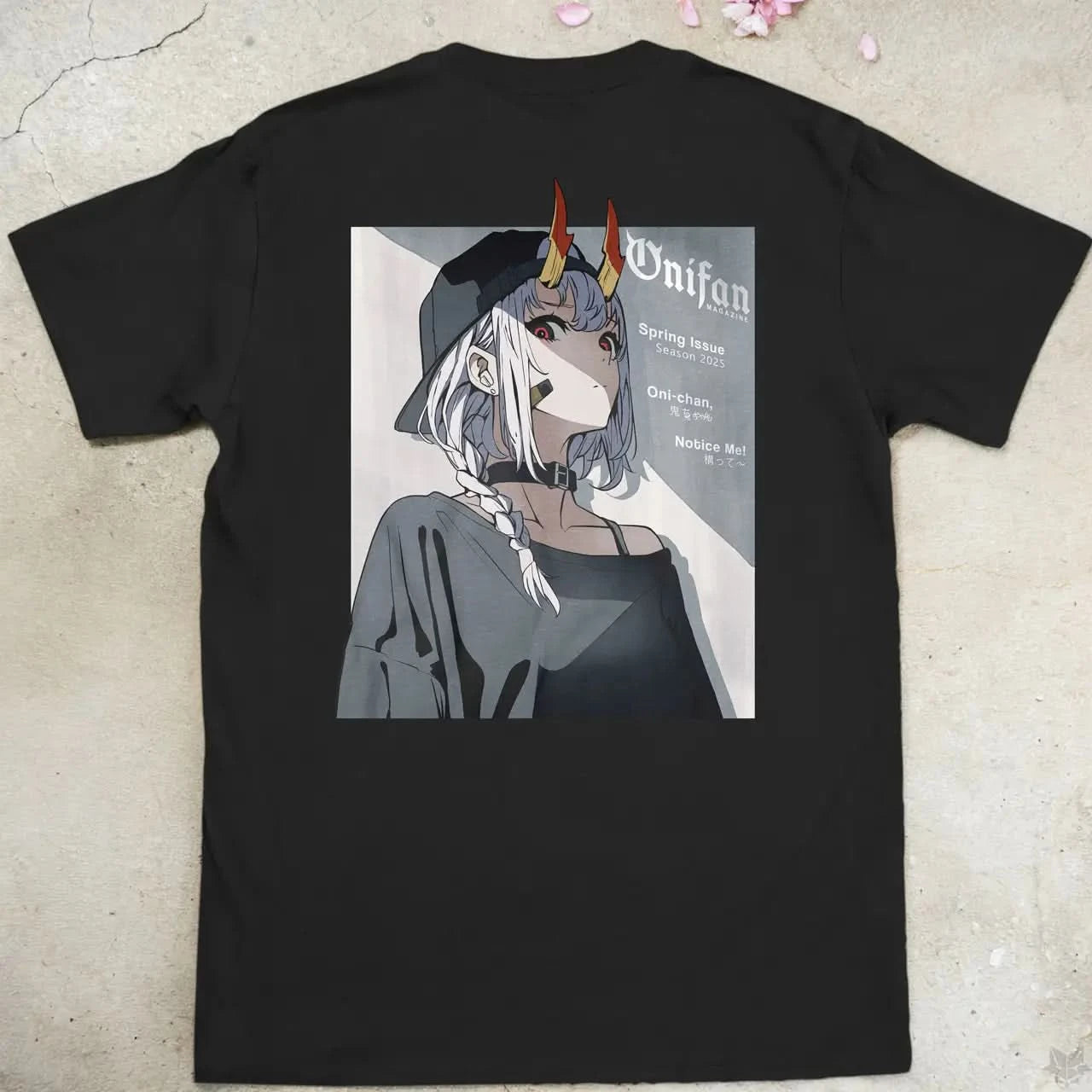 OniFan Magazine | back print ❀ T-shirt
