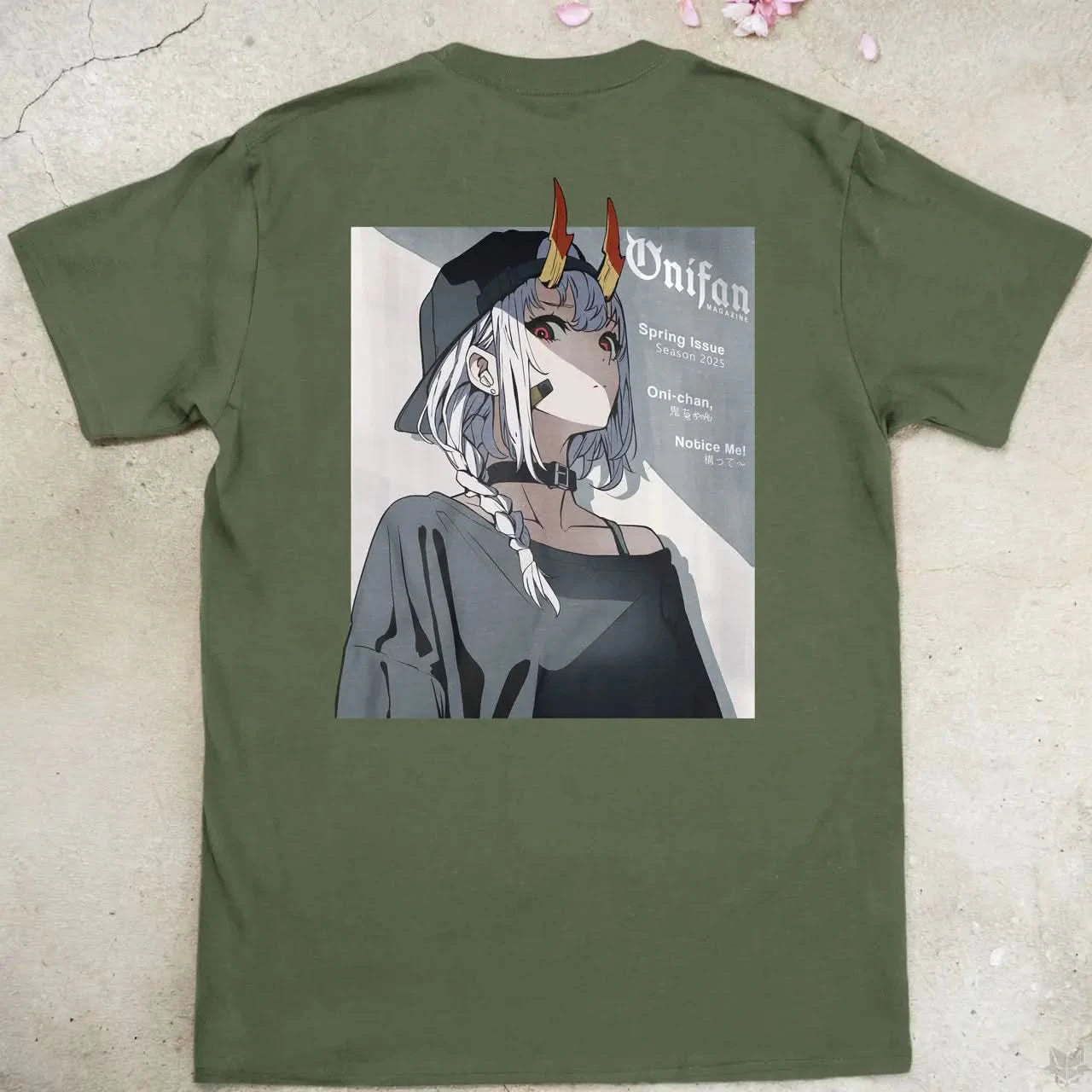 OniFan Magazine | back print ❀ T-shirt