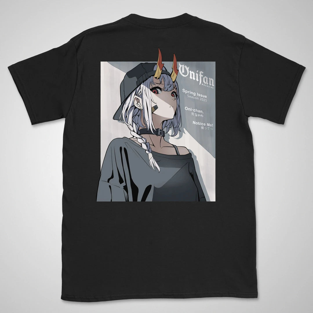 OniFan Magazine | back print ❀ T-shirt