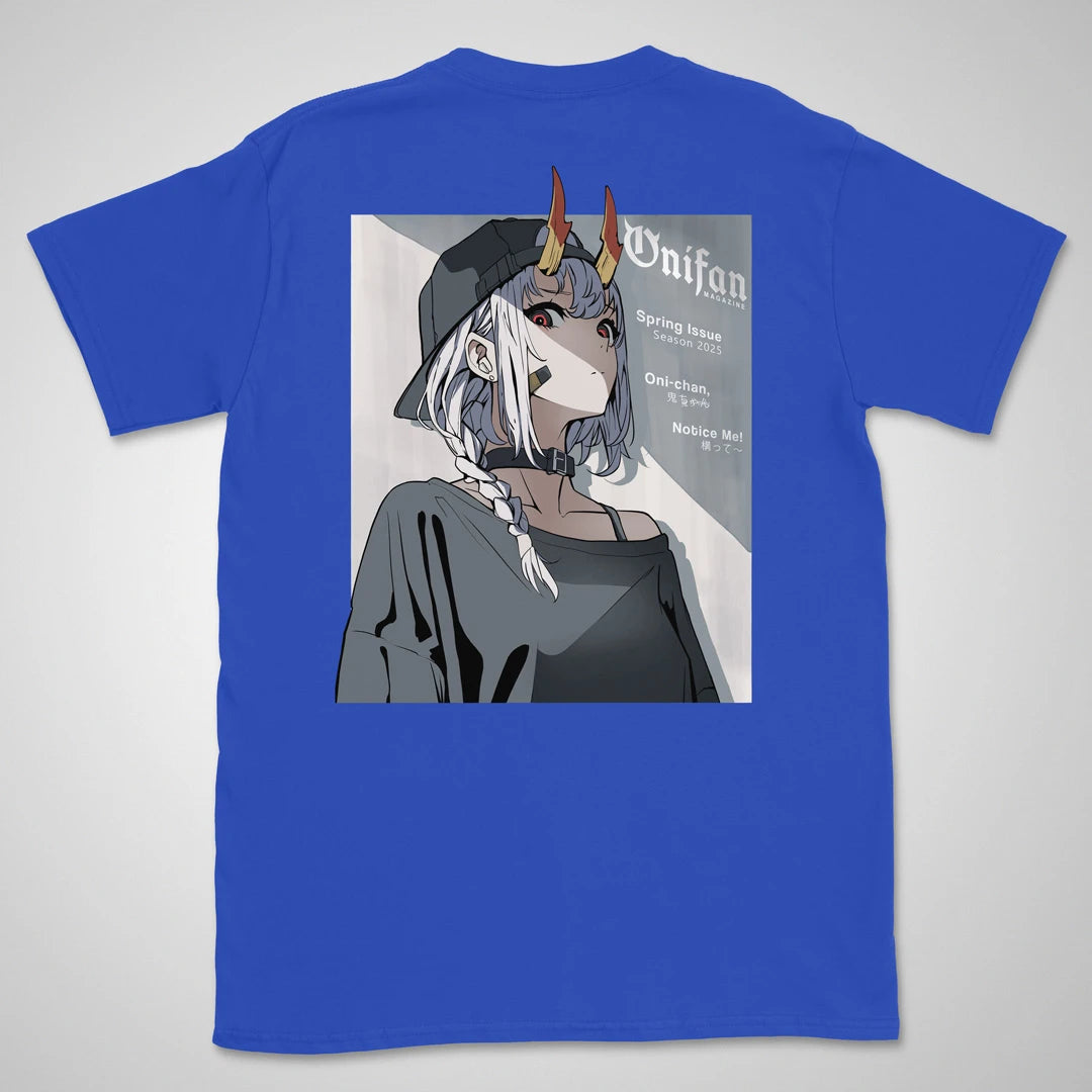 OniFan Magazine | back print ❀ T-shirt