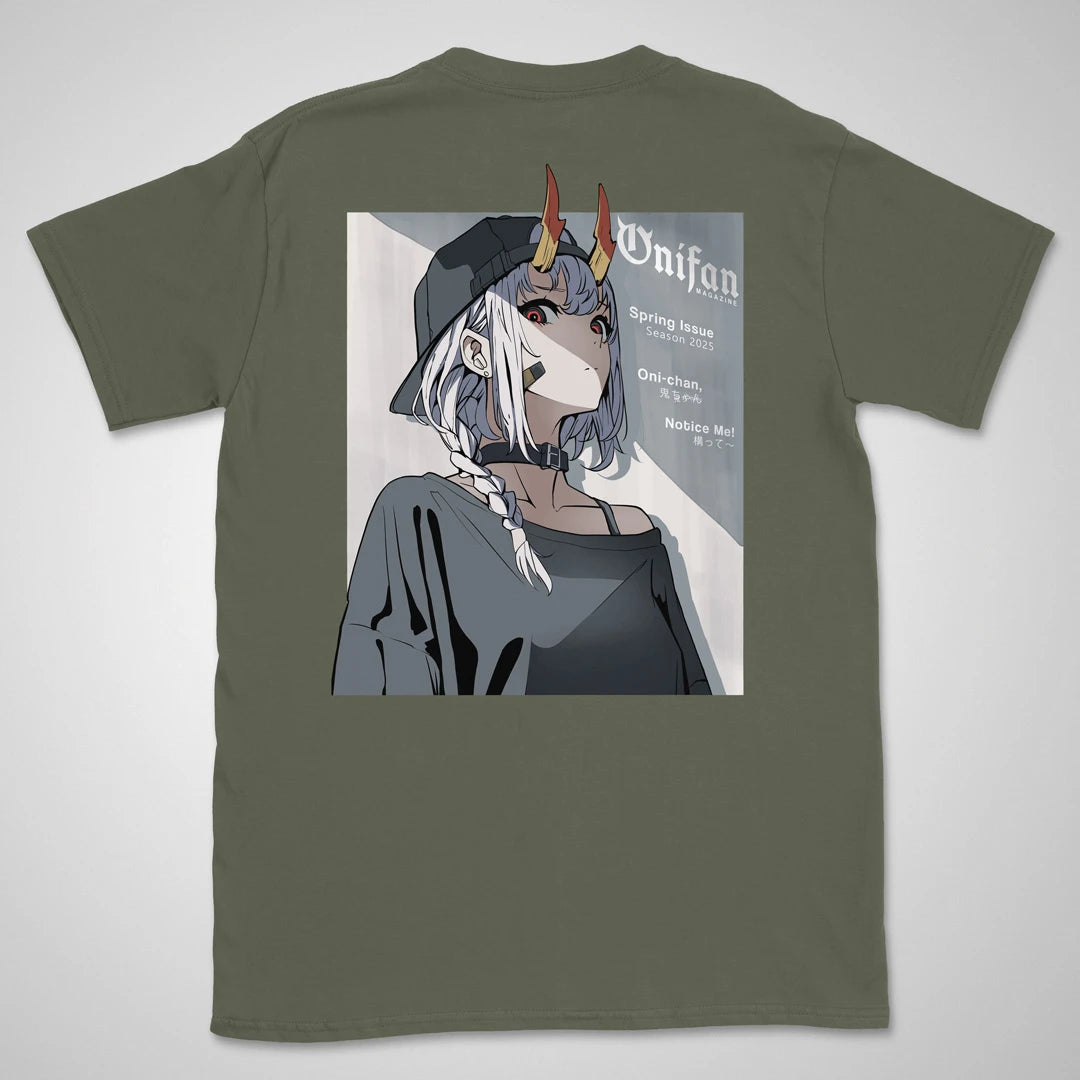 OniFan Magazine | back print ❀ T-shirt