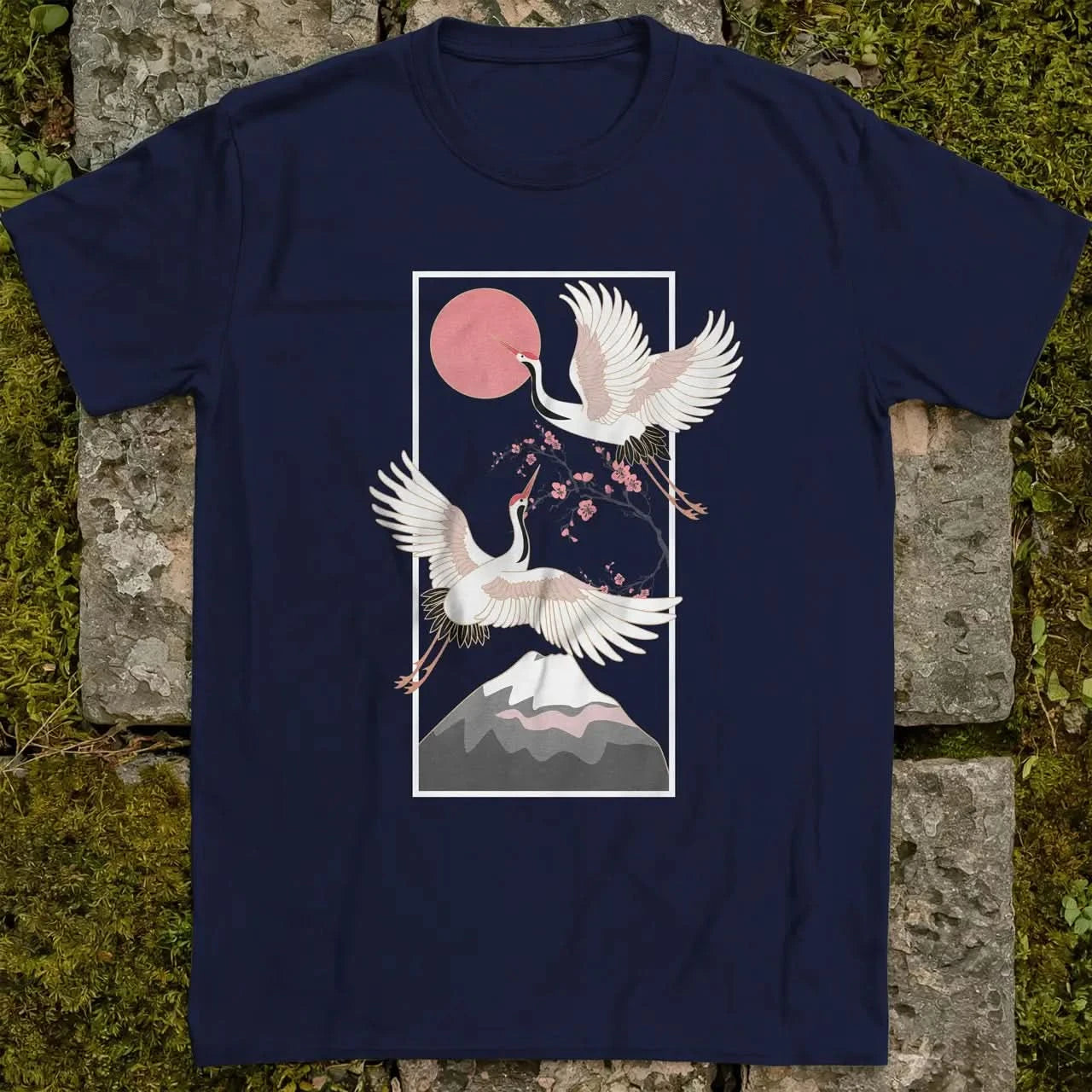 Cranes Over Fuji ❀ T-shirt