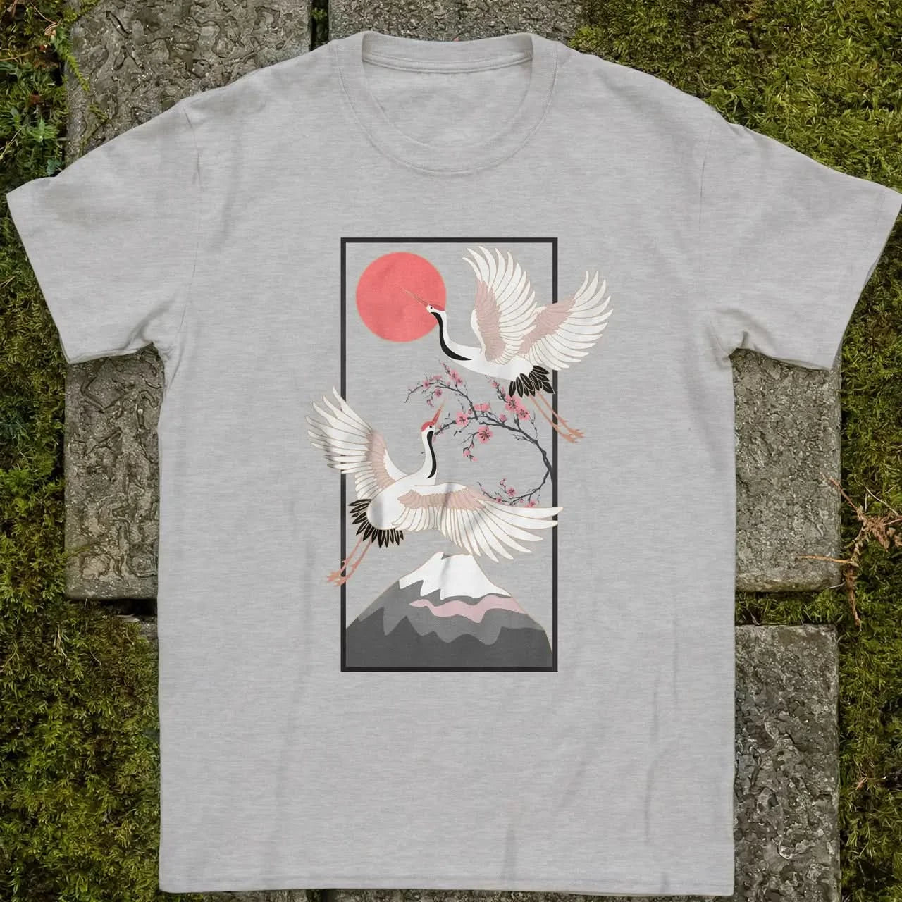 Cranes Over Fuji ❀ T-shirt