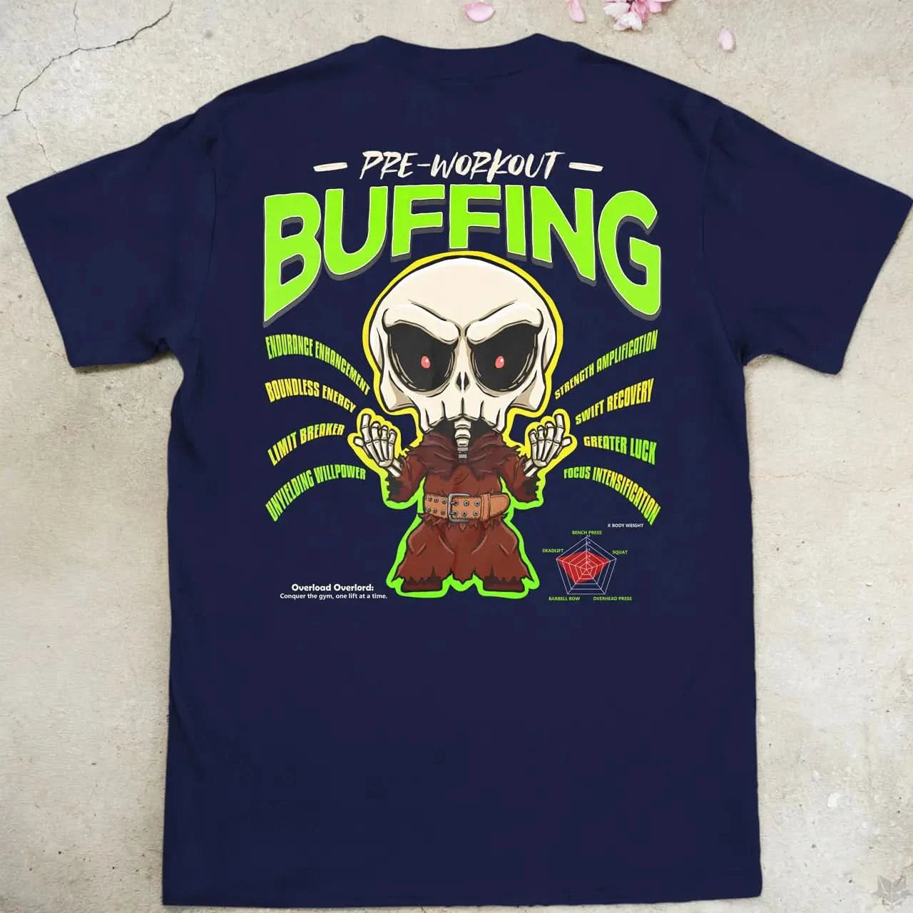Pre-Workout Overlord | back print ❀ T-shirt