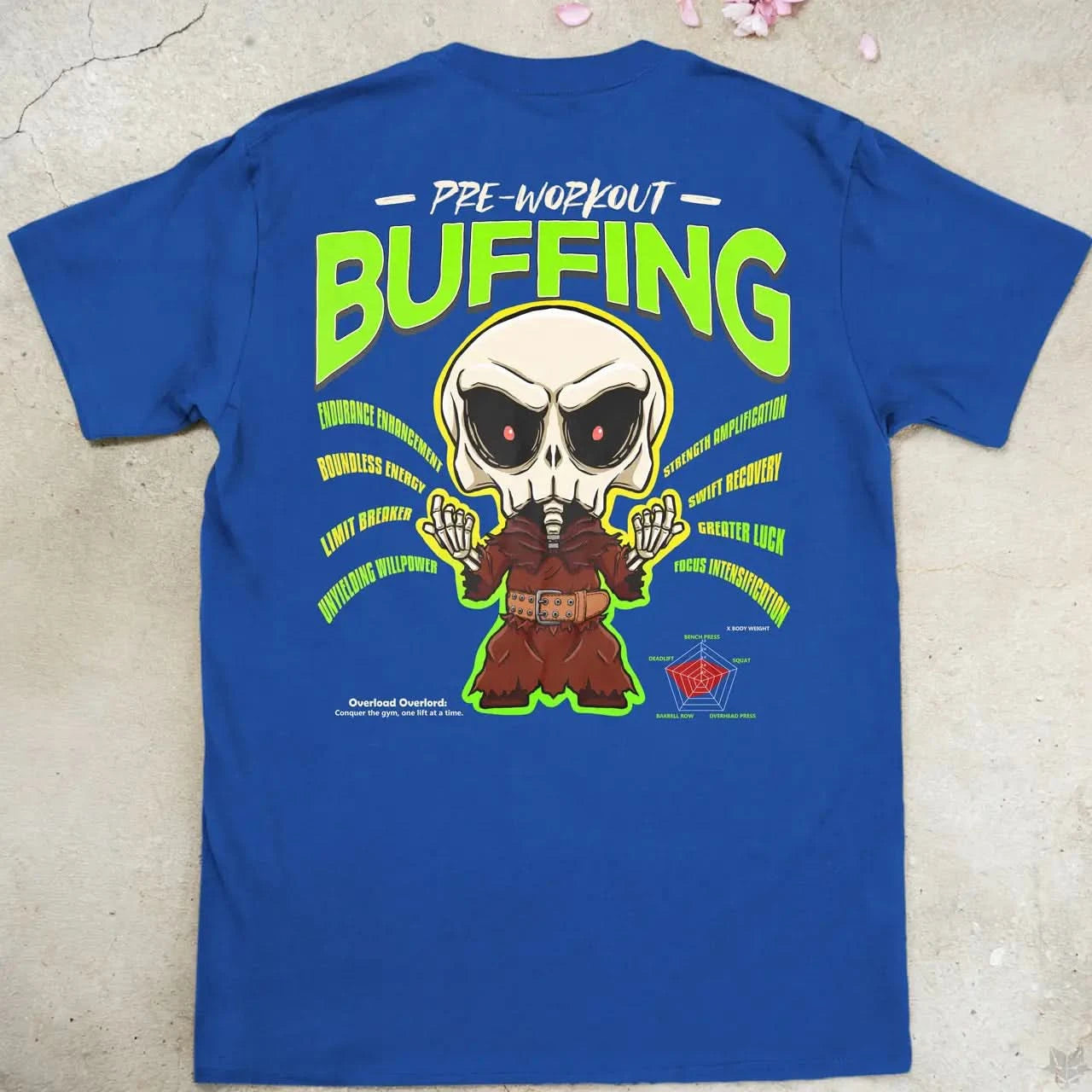 Pre-Workout Overlord | back print ❀ T-shirt