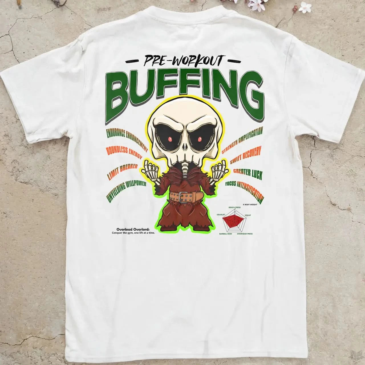 Pre-Workout Overlord | back print ❀ T-shirt